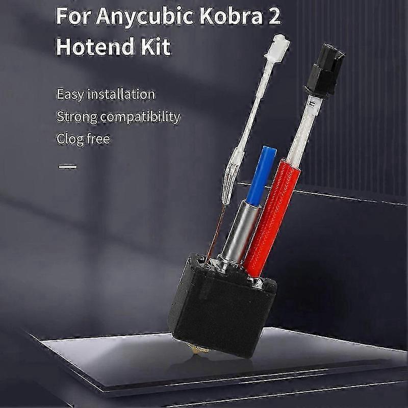 Για ANYCUBIC Kobra 2 Hotend Set 24V 60W φυσίγγιο θερμαντήρα εξωθητή επικεφαλής ακροφύσιο ορείχαλκου για Kobra 2 Neo/