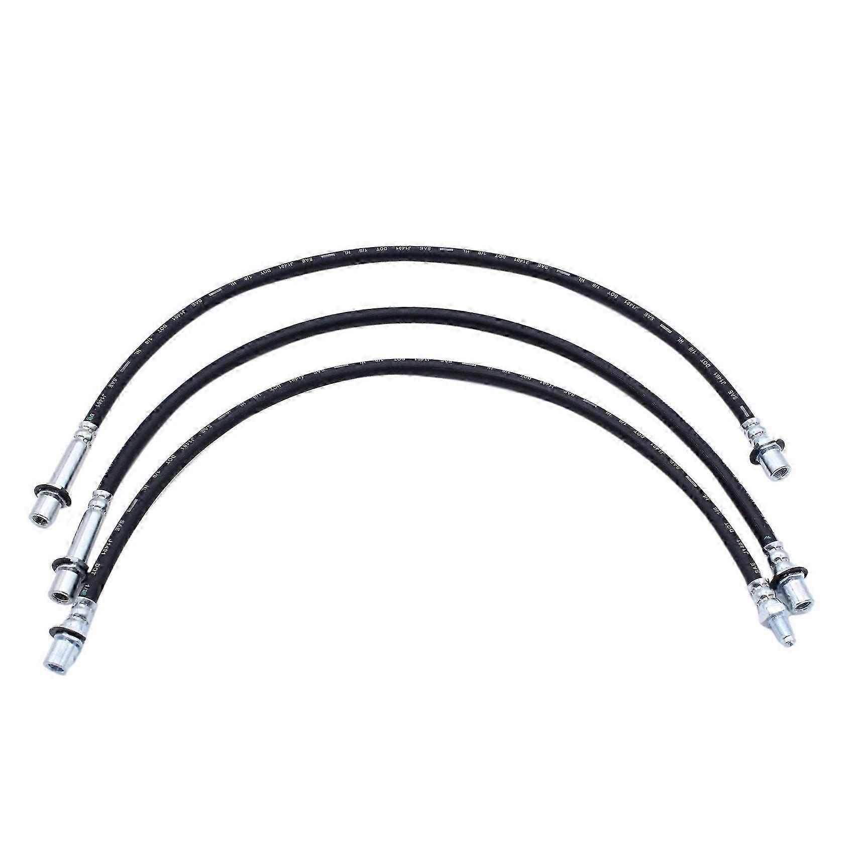 3Pcs Front & Rear Extended Brake Line Hose Kit for Hilux LN106 LN46 LN60 LN65 RN105 YN65 YN67