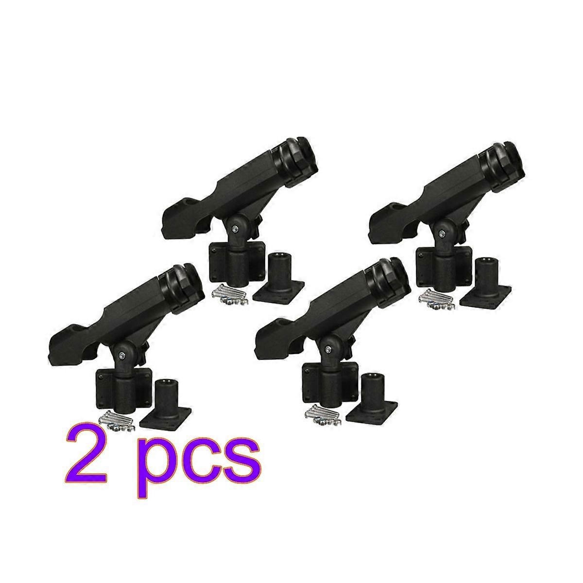 Fishing Rod Holder Bracket with Screws Rotatable for Kayaking 8Pcs