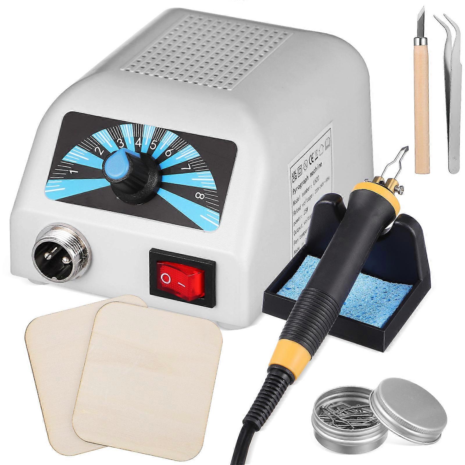 Versatile Pyrography Wood Burning Tool For Art Creation And Craft Projects In Grey Color 1Pack