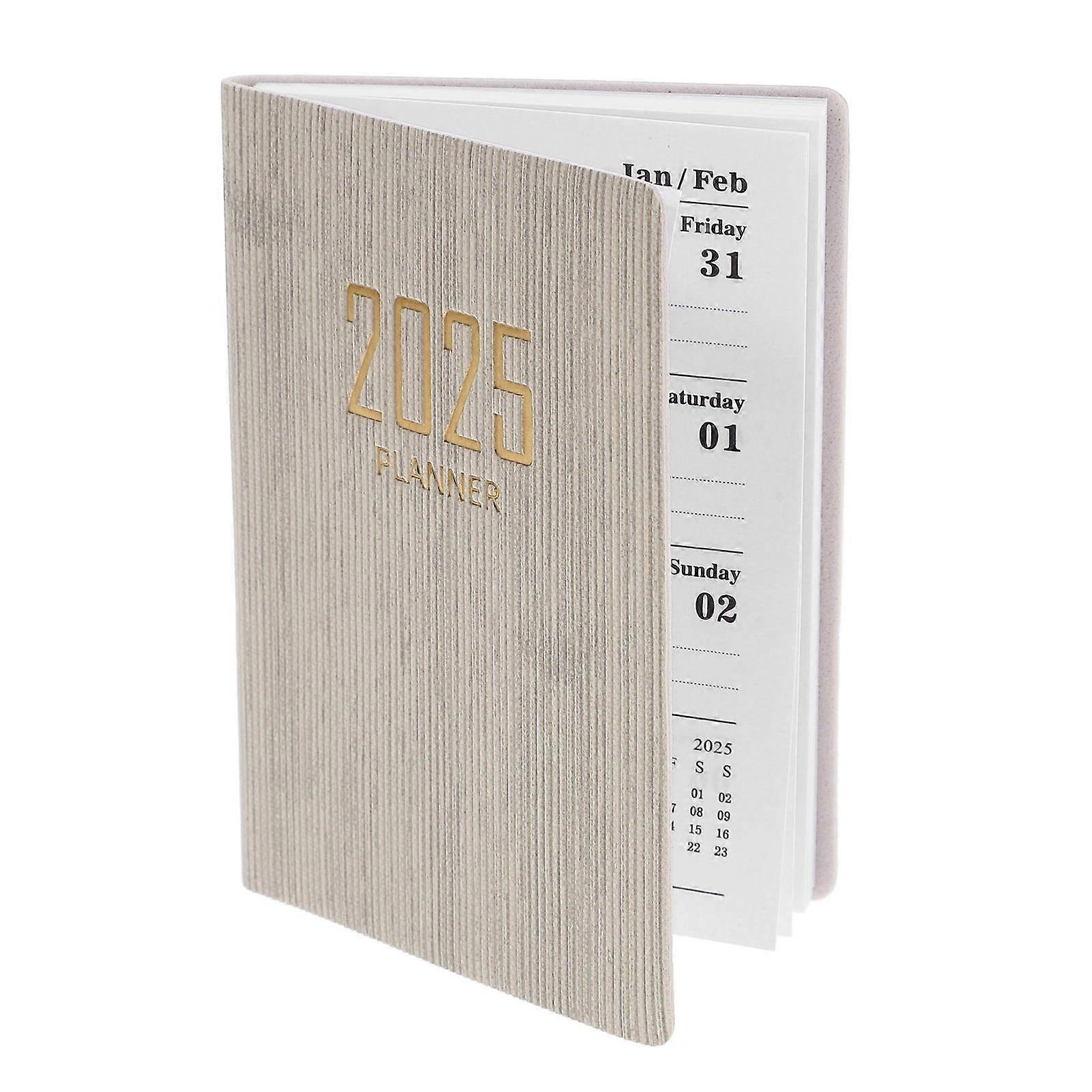 Notebooks For Work Organization Teachers To-Do Lists Planner Beige Color A7 Size 1Set