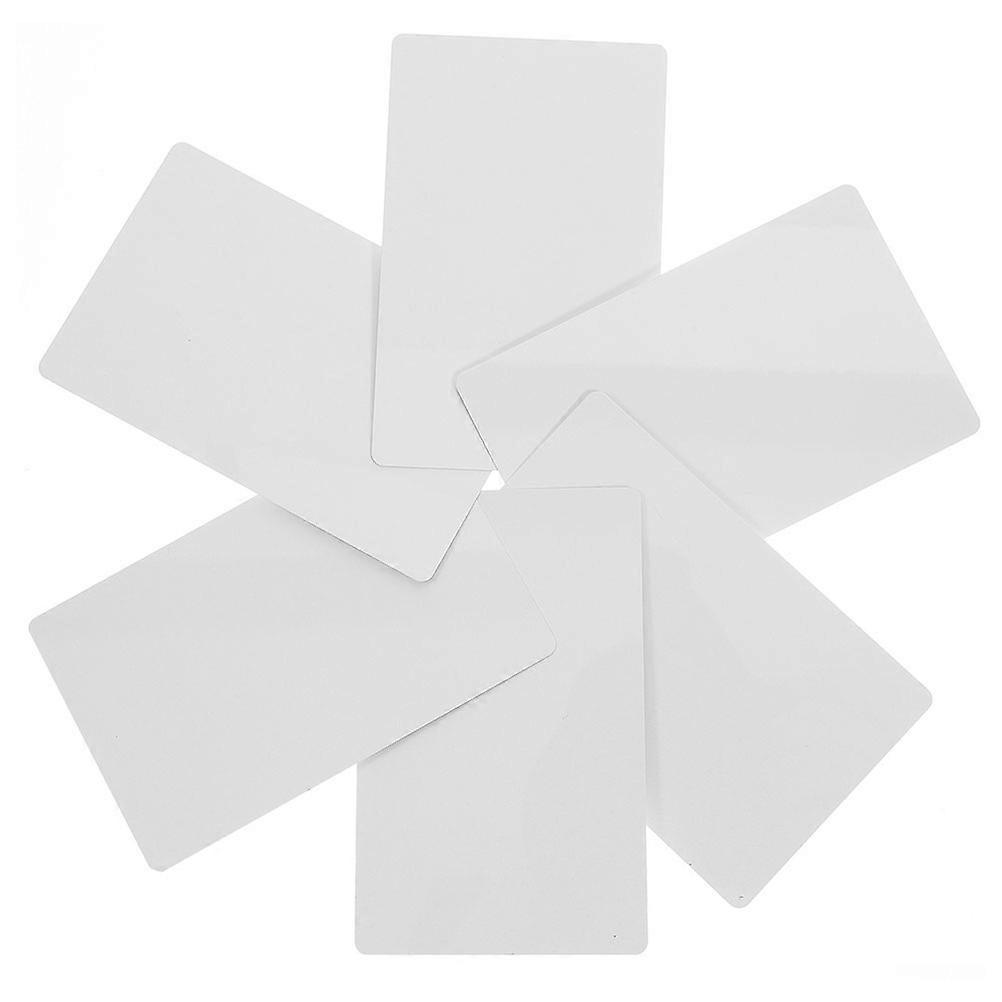 Sublimation Aluminum Business Cards 50Pcs Blank Metal Name Cards Ideal For DIY Enthusiasts 8.40X5.60X0.21CM Size Engraving Function