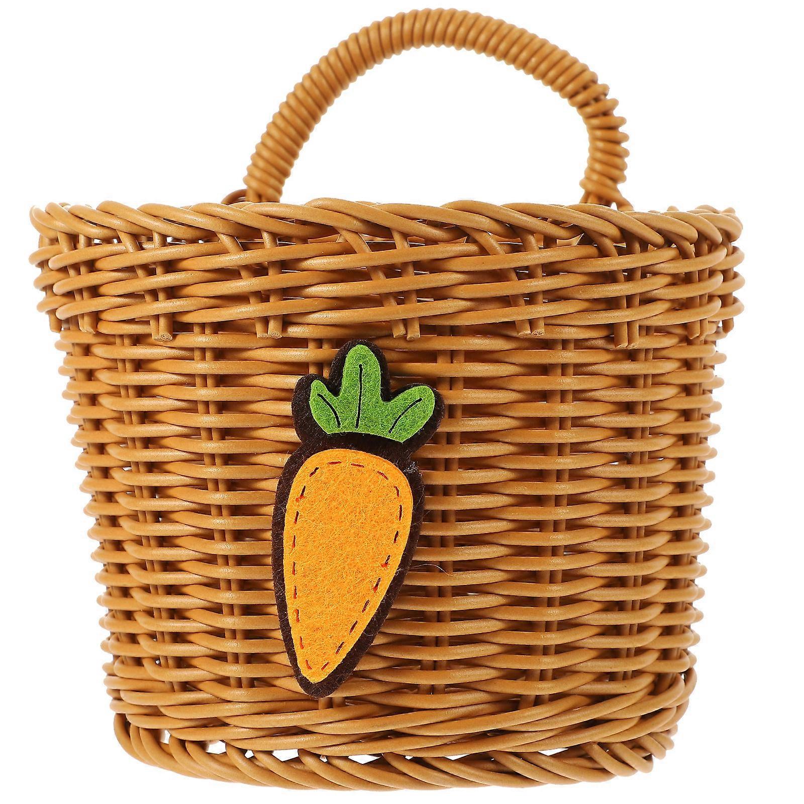 Ginger Garlic Storage Basket Woven Basket for Kitchen Wall Hanging