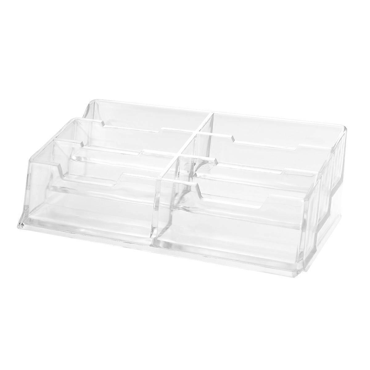 Office Supplies Acrylic Business Case for Table Storage 2Pcs with Slots