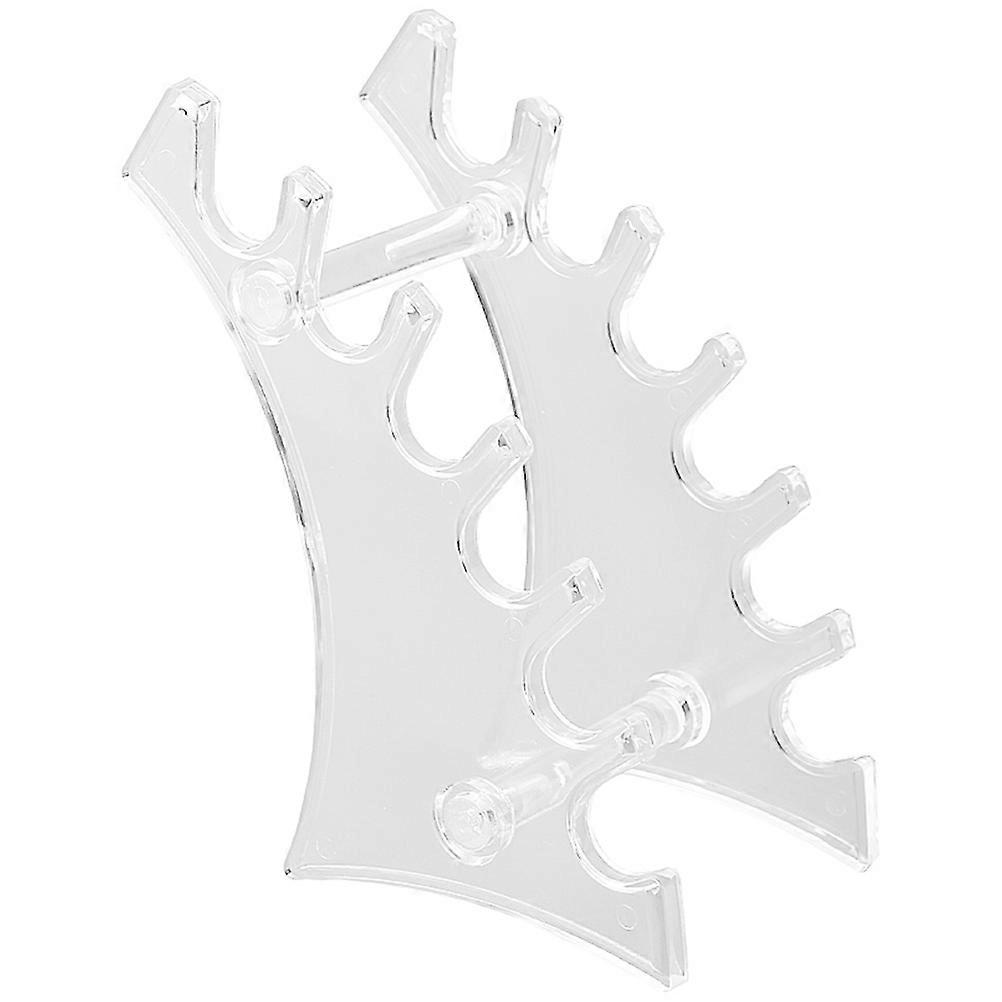 Transparent Plastic Pen Display Holder Pen Rack for Home Use 3Pcs