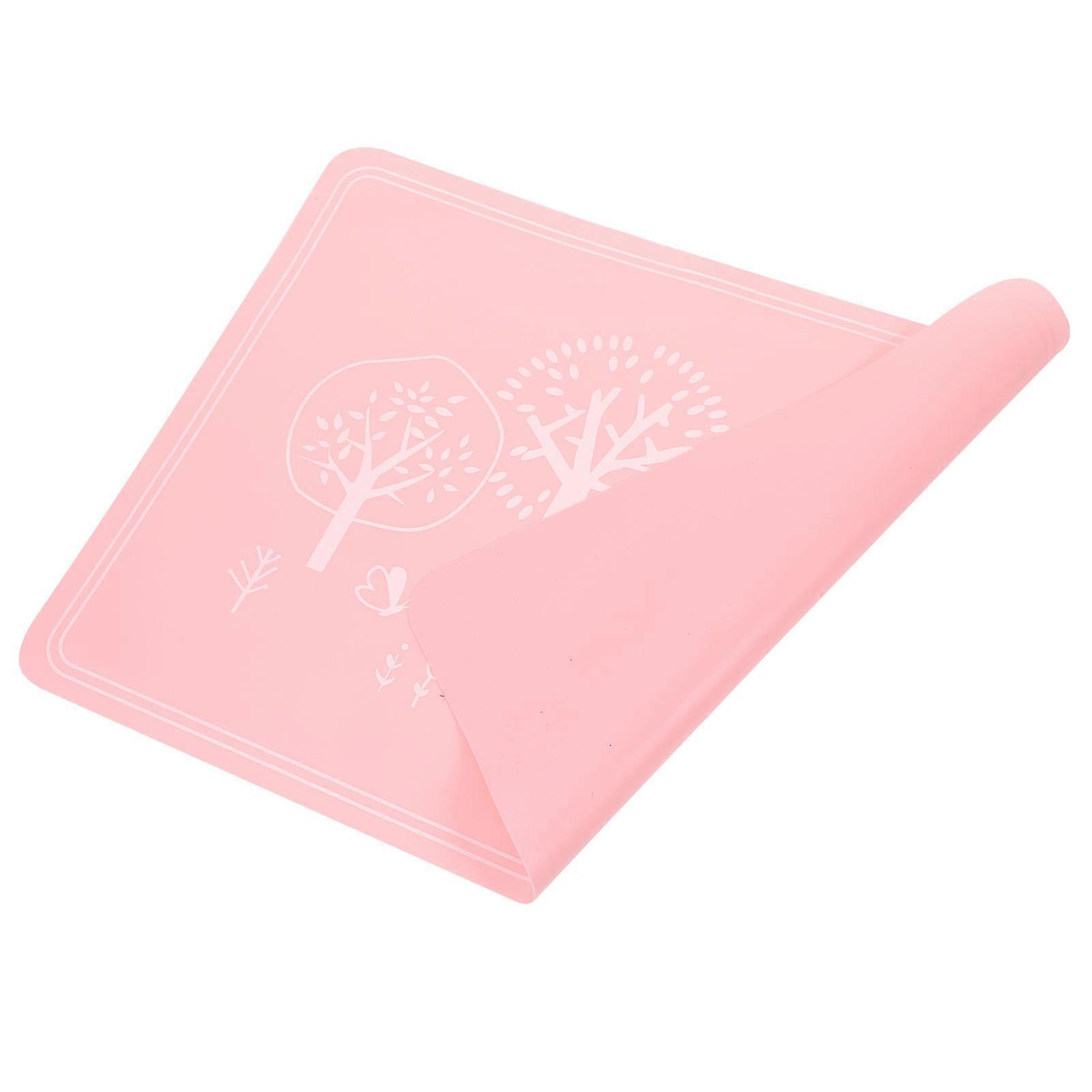 Children's Silicone Mat For Table Dining Camping Protecting From Scratch Flexible Rectangular Random Color 1Pcs
