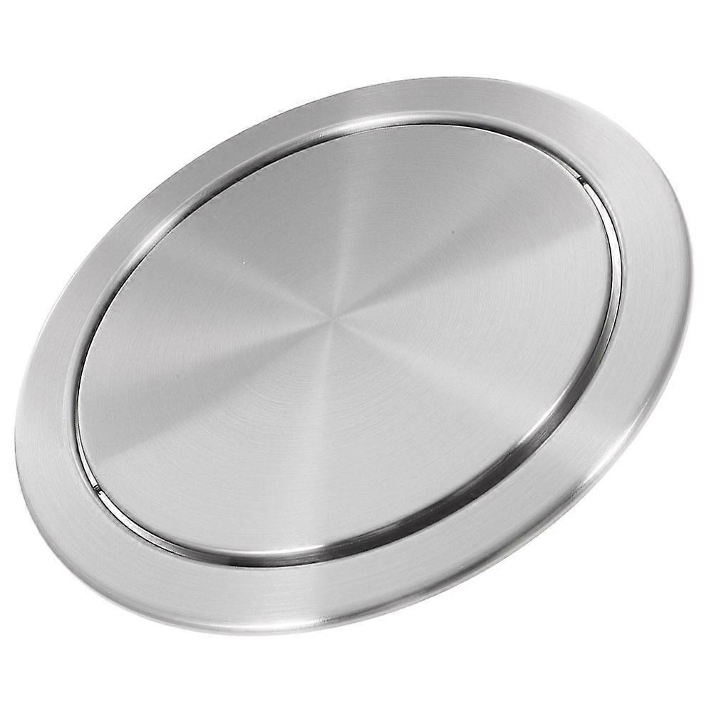 Couvercle de poubelle de comptoir encastré pour cuisine domestique rond 17,50 x 17,50 x 3,00 cm facile à nettoyer 1 pièce