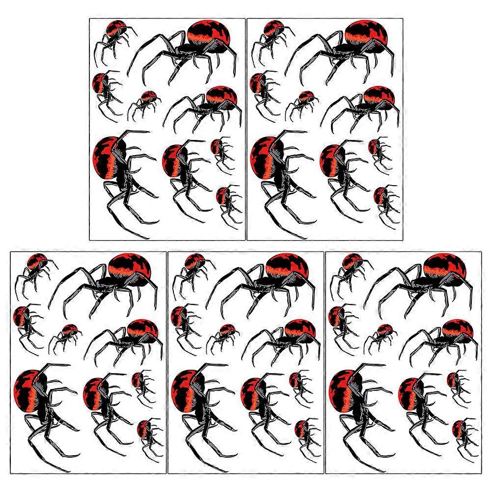 Decorative Halloween Window Stickers Spider Pattern for Decoration 15 Sheets