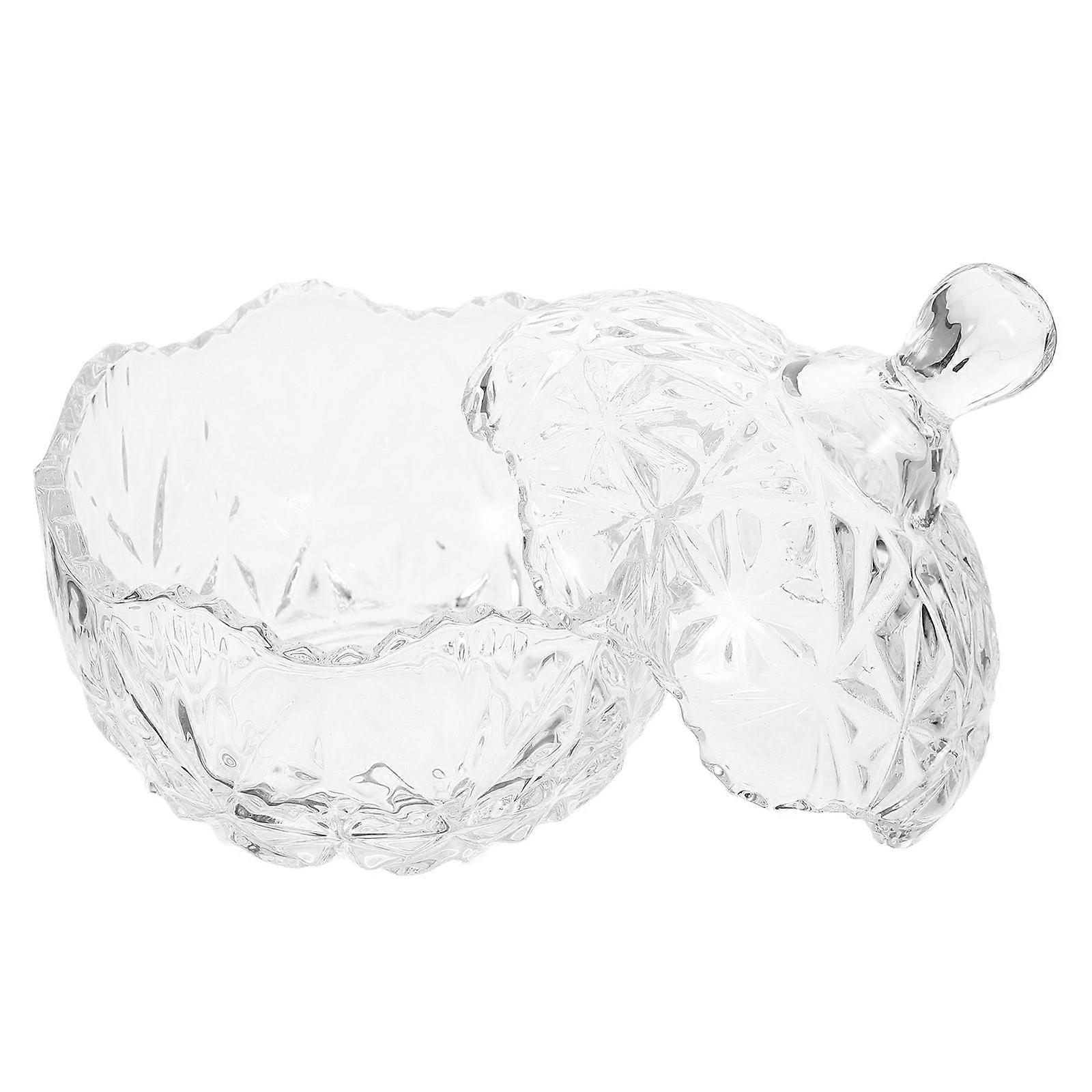 Transparent Glass Jewelry Container for Organizing 2Pcs Storage Box