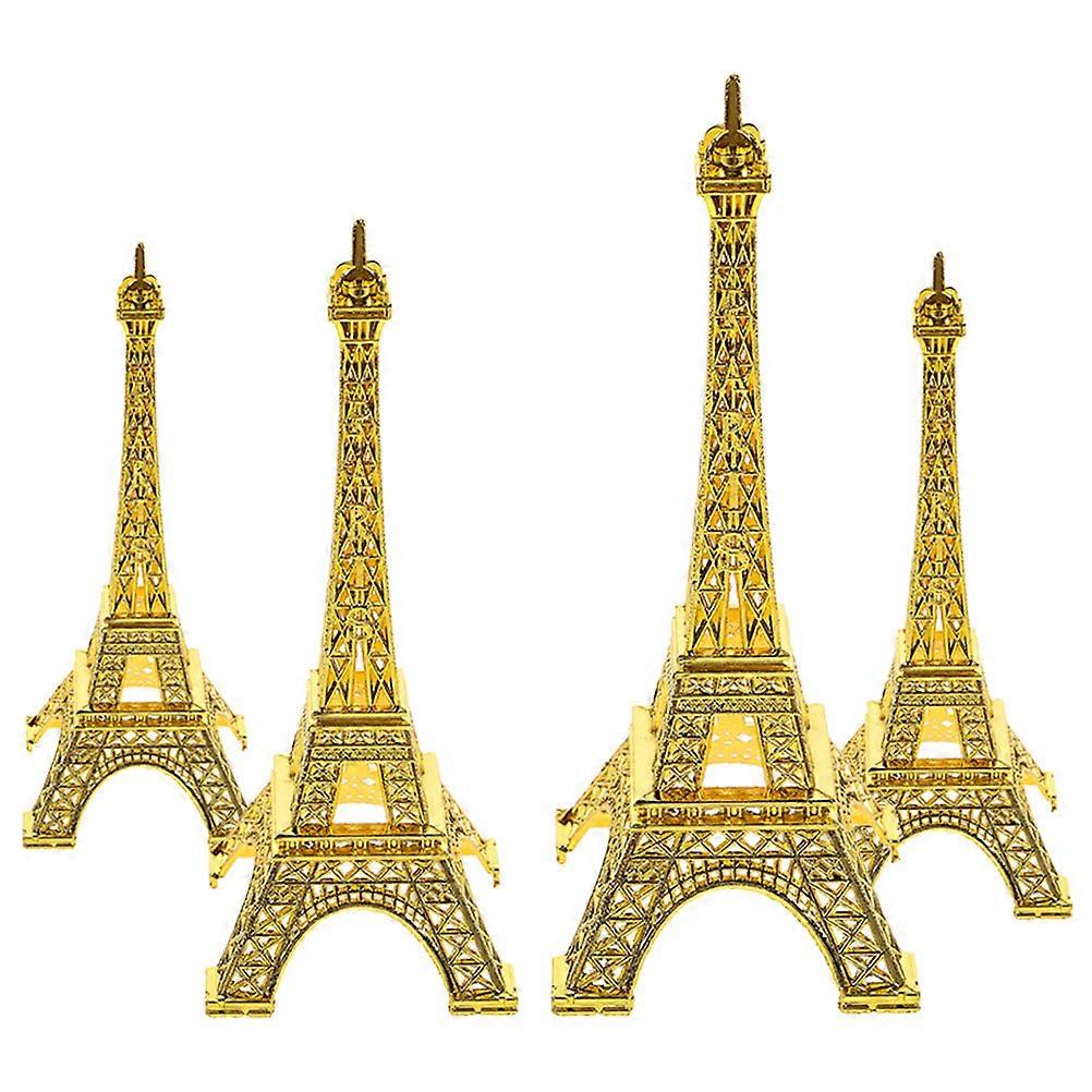 Mini Eiffel Tower Decorative Model for Gift Giving Photography Props 16 Pcs Simple Artistic Design