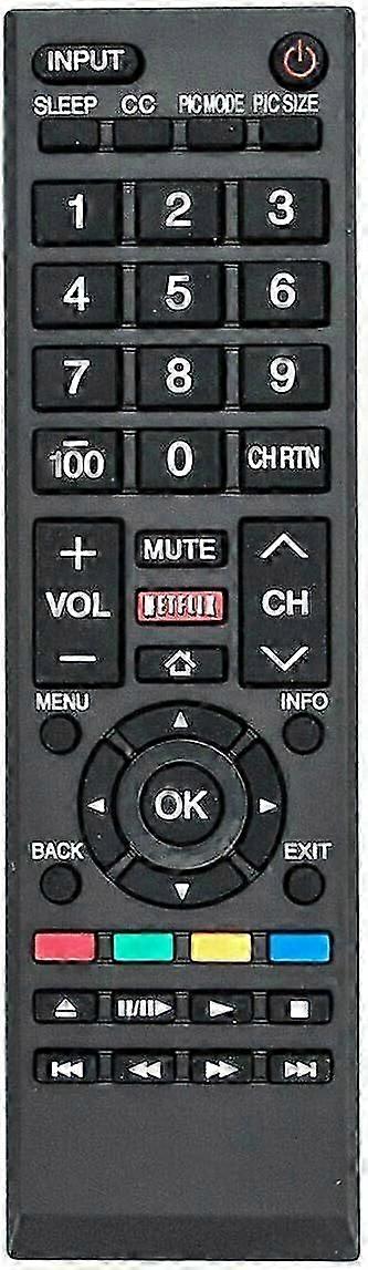 2025 Newest Universal Replacement Remote for All Toshiba TVs, LCD, LED, 4K, Fire