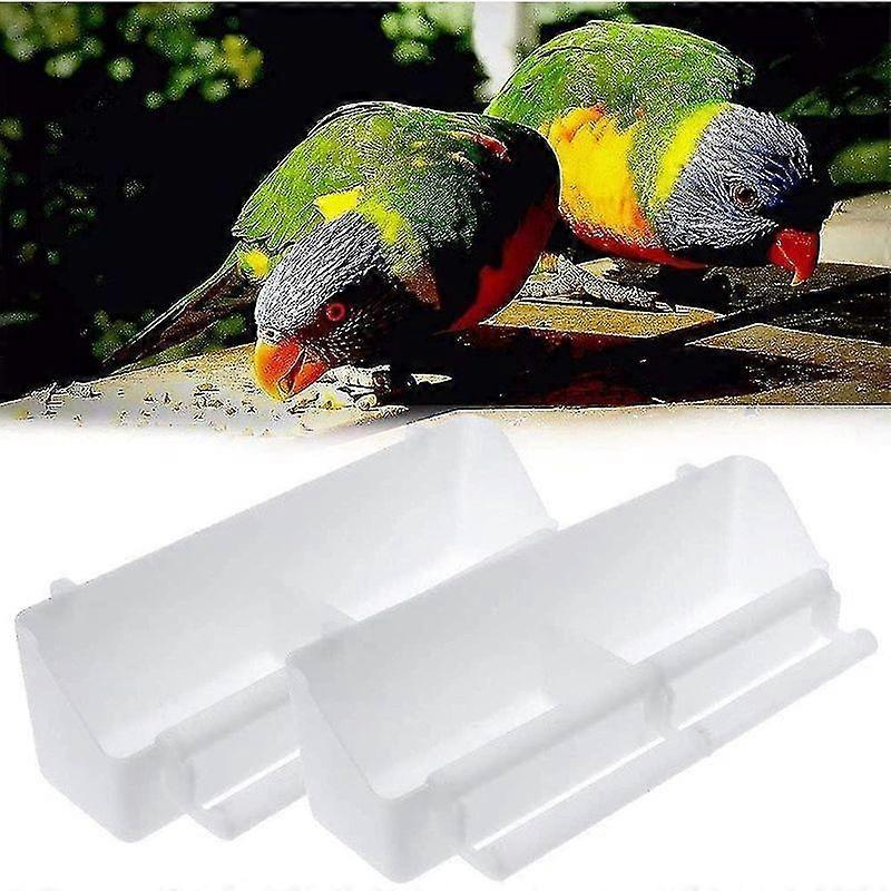 Minglan 2pcs Bird Feeders, Hanging Bird Feeder, Bird Water Bowl, Plastic Feeder
