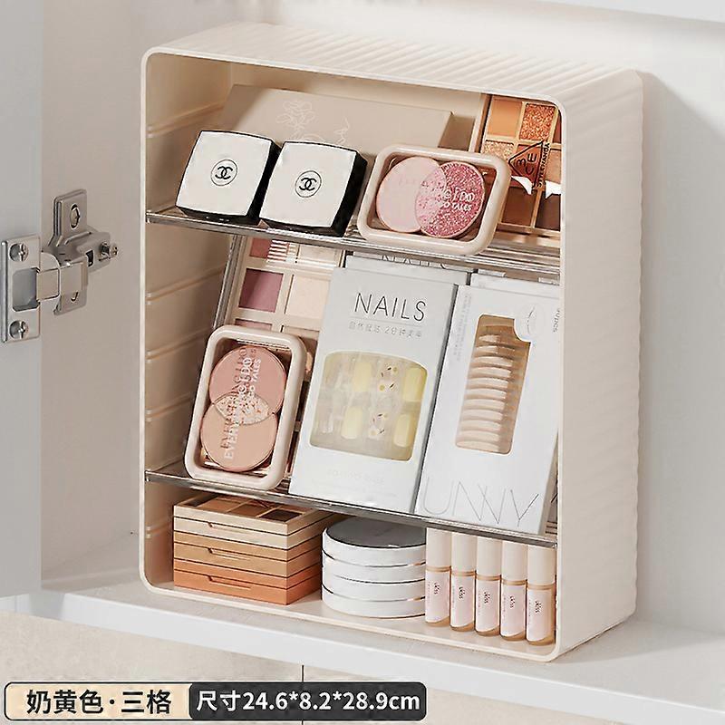 Mirror Cabinet Storage Box Acrylic Bathroom Cosmetics Storage Rack Lipstick Eye shadow Holder Multi-Layer Makeup Storage Box