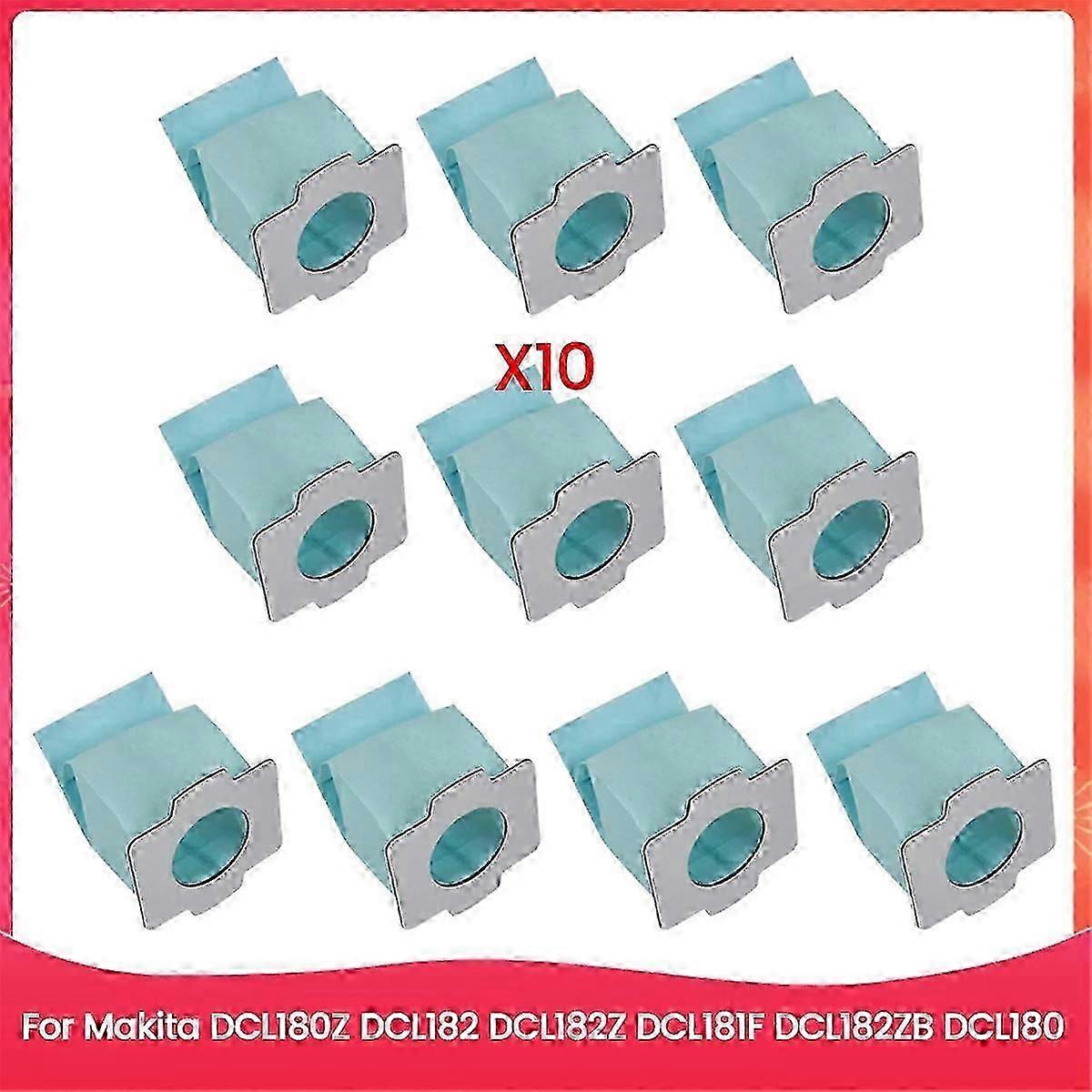 10 Dust Bags Collector Set suitable for Makita DCL180Z DCL182 DCL182Z DCL181F DCL182ZB DCL180 Rreplacement Sp