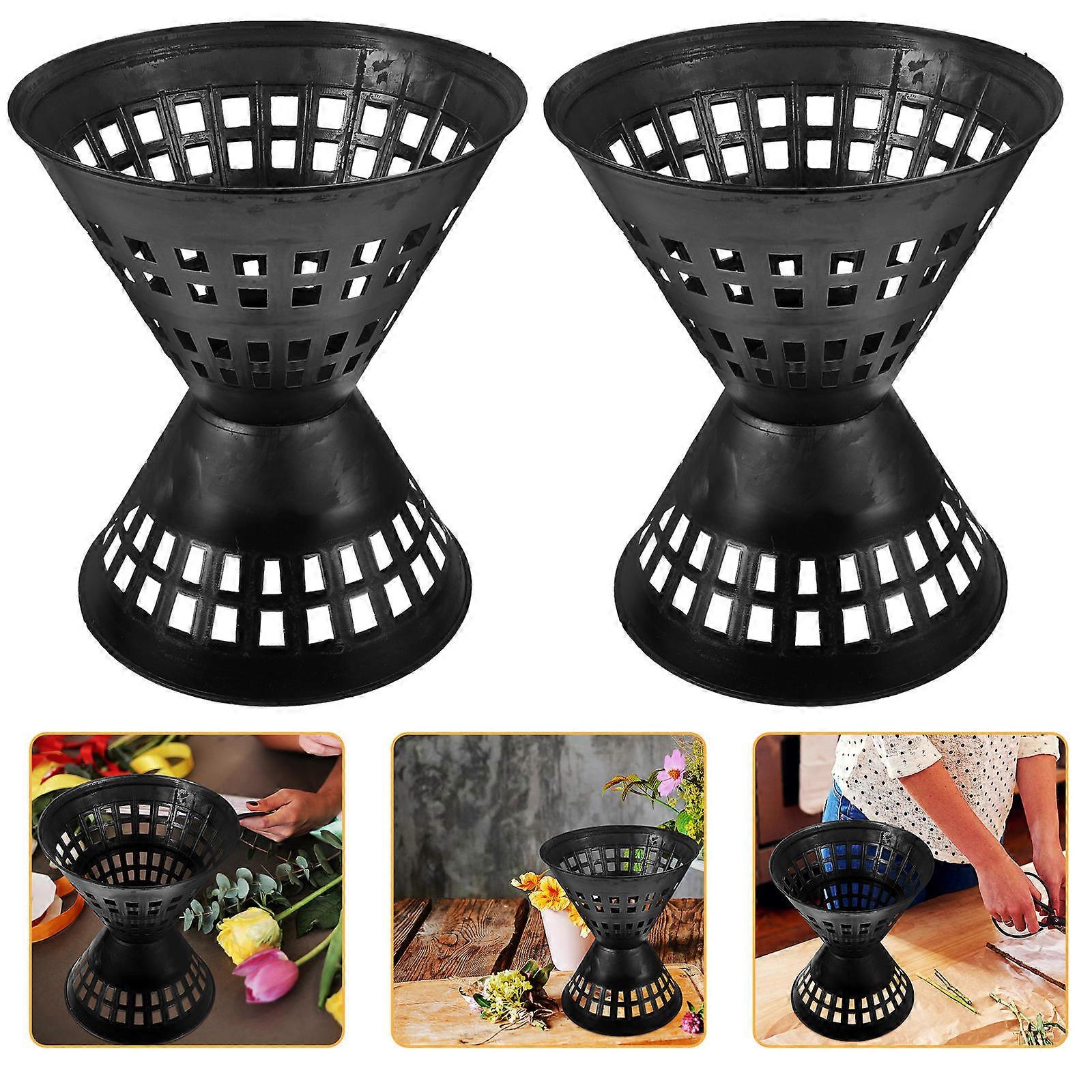 Plastic Bouquet Holder 5Pcs Black Durable Plastic for Packaging Flower