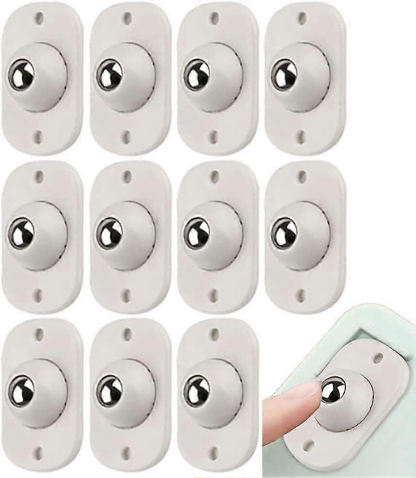 24 Pieces Self Adhesive Caster Paste Type Universal Pulley 360 Degree Rotating