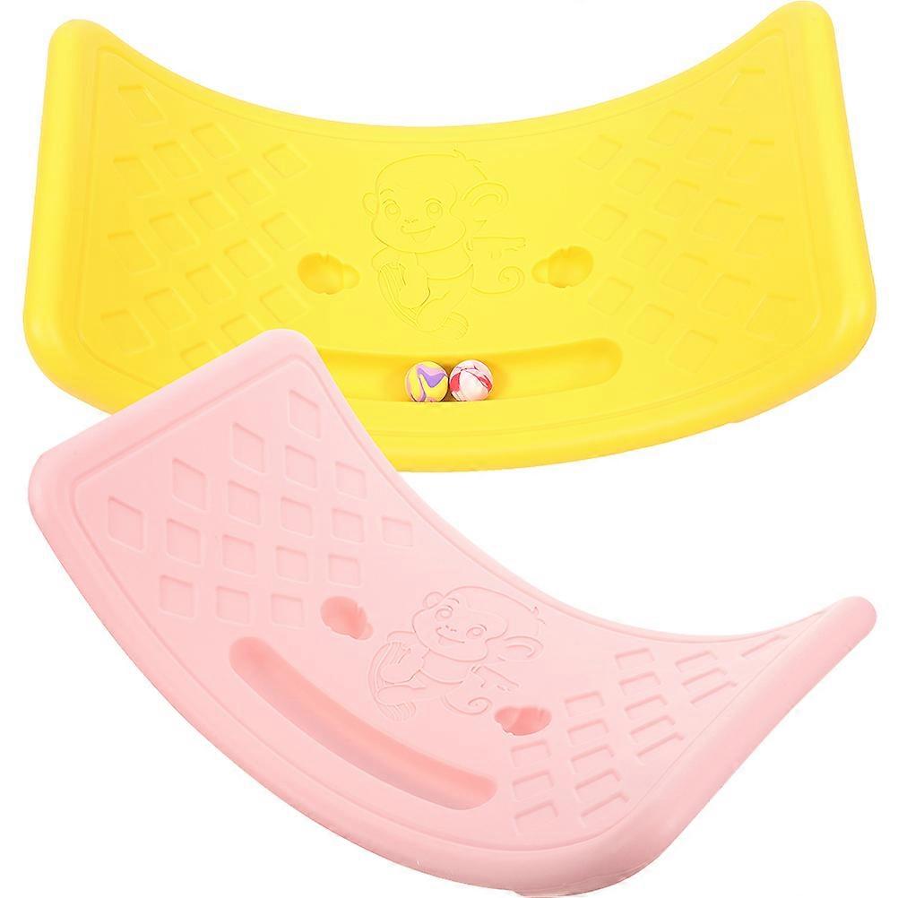 Balance Board Kids Balance Exercising Board for Training Use 2Pcs Assorted Color