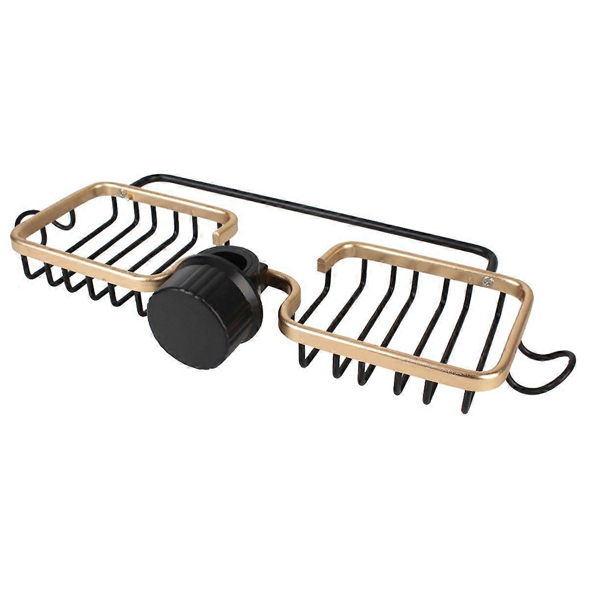 Soap Drainer Shelf Basket Organizer Space Aluminum Faucet Holder Multifunction Sink Drain Rack Spon