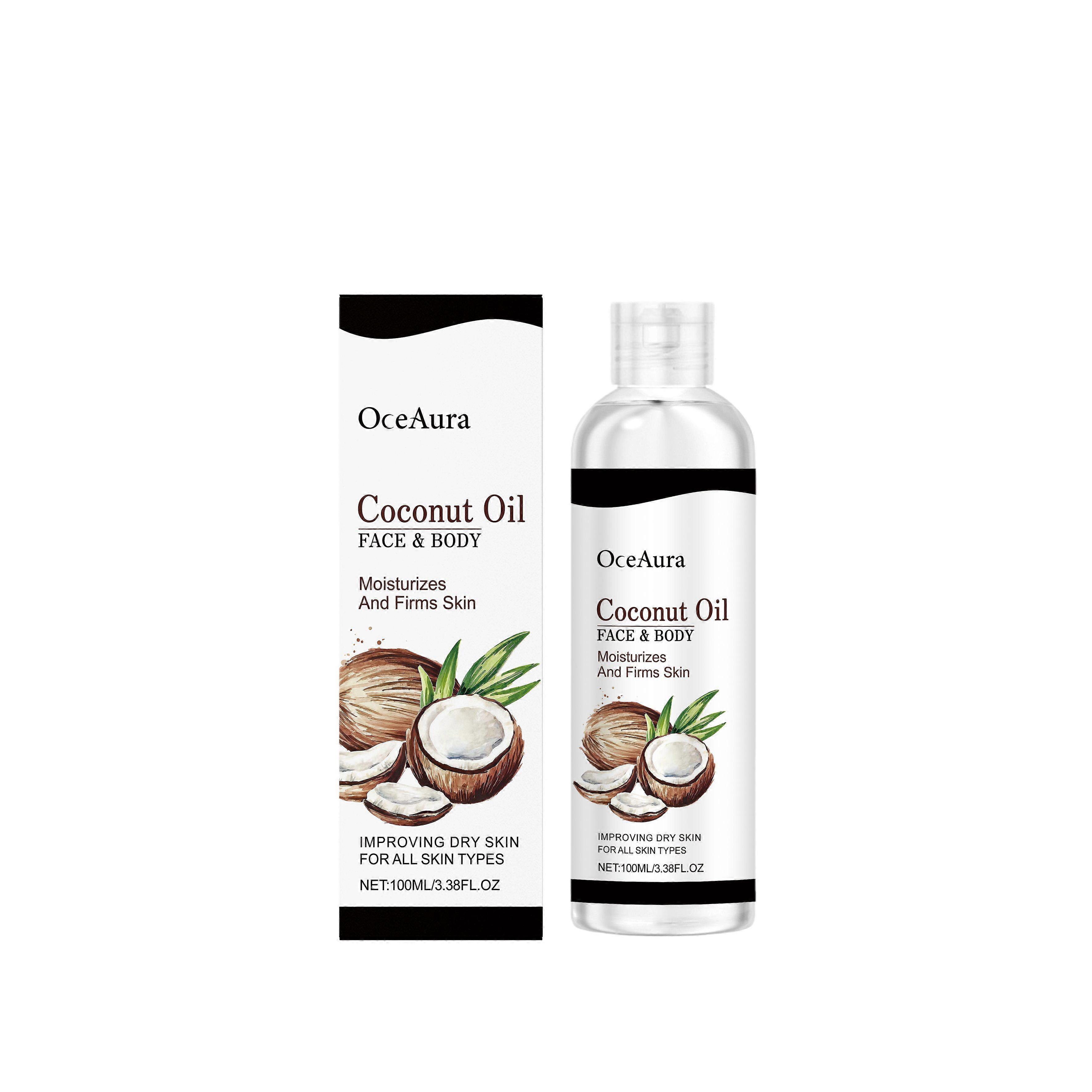 OceAura Coconut Moisturizing And Nourishing Oil, With A Pure Coconut Fragrance, Gently Hydrates The Skin And Makes It Smooth And Delicate