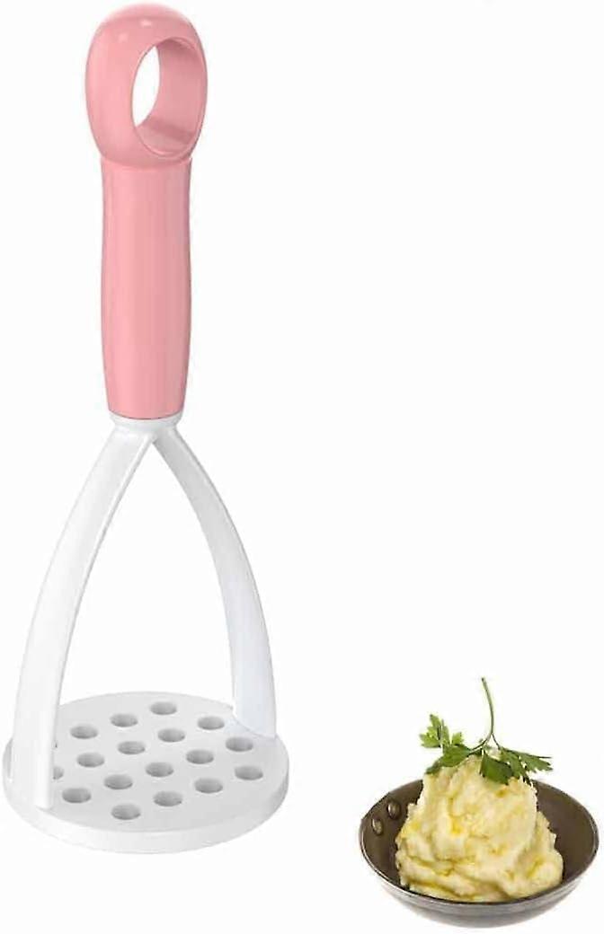 Nylon Potato Masher Compatible with Silicone Ricer Press Blender Crusher, Non-Stick Handle for Mashing Vegetables, Avocado, Apples, Nuts