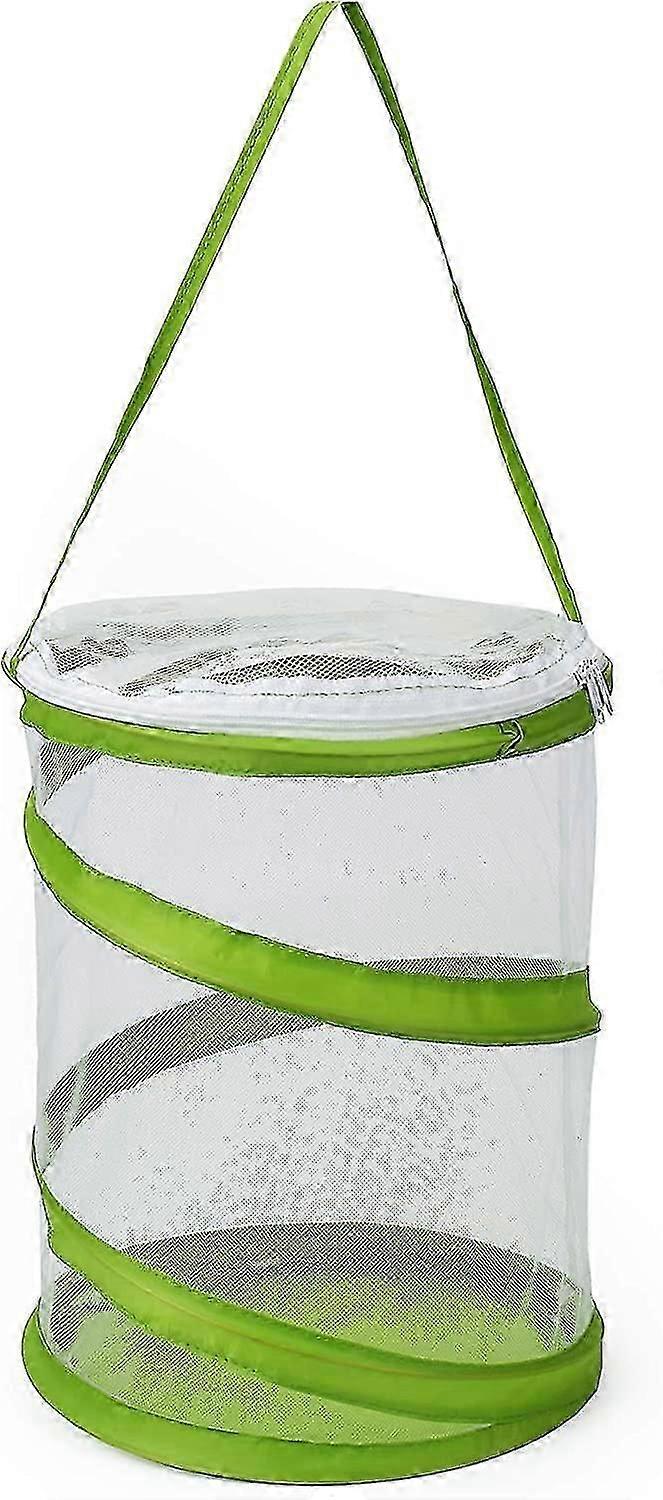 Pop-up Insect And Butterfly Habitat Cage Terrarium Clear Mesh Enclosure, See Through Easier 9" X 11" Tall