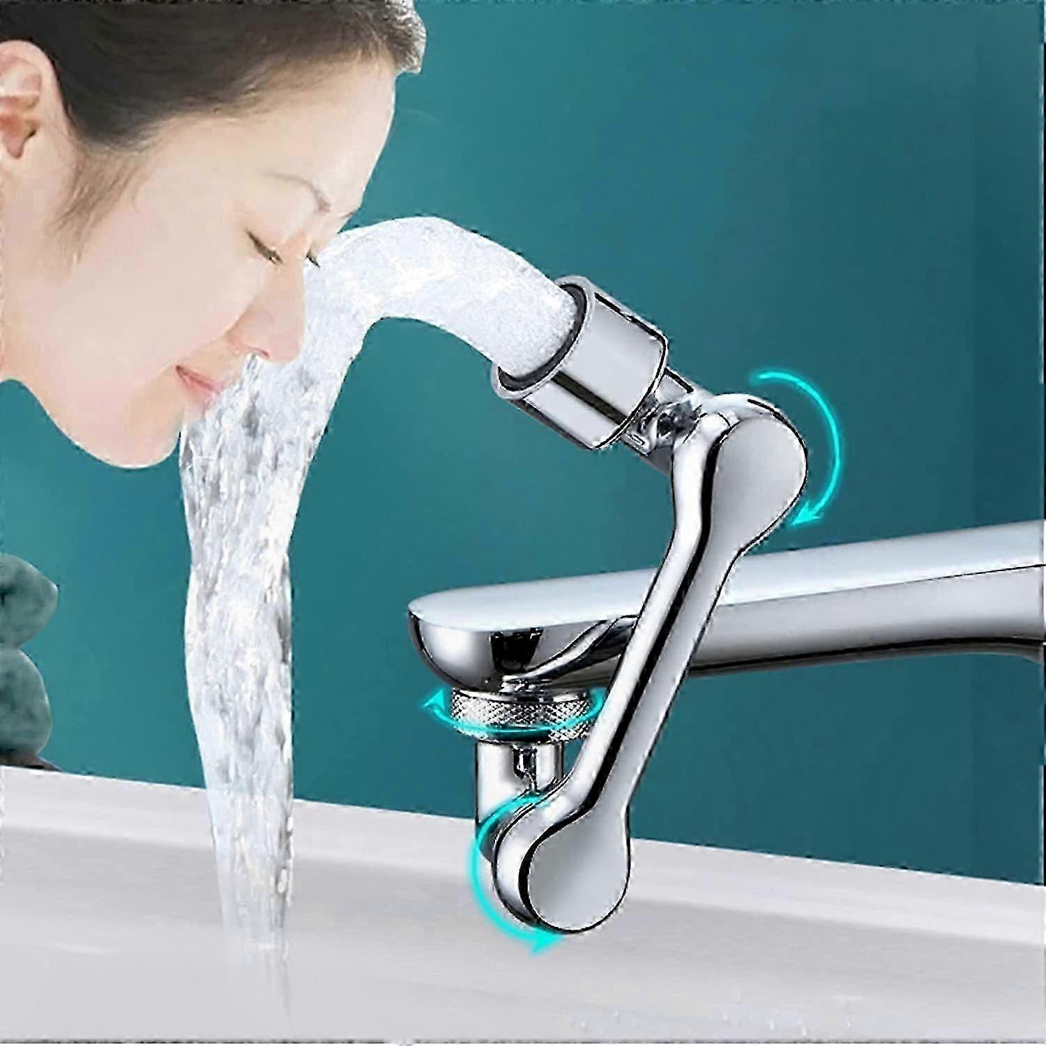 Wide-Angle 1080 Rotatable Faucet Extender with Splash-Resistant Filter and Multifunctional Design