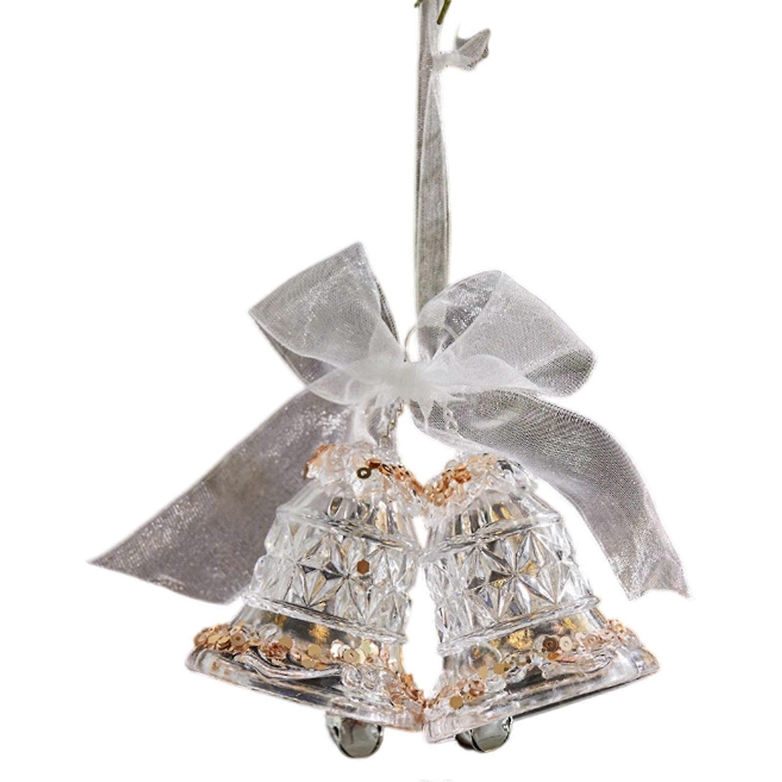 User Friendly Clear Acrylic Christmas Hanging Decors Glitters Deer Snowflake Design Efficient Holiday Ornament Multicolor