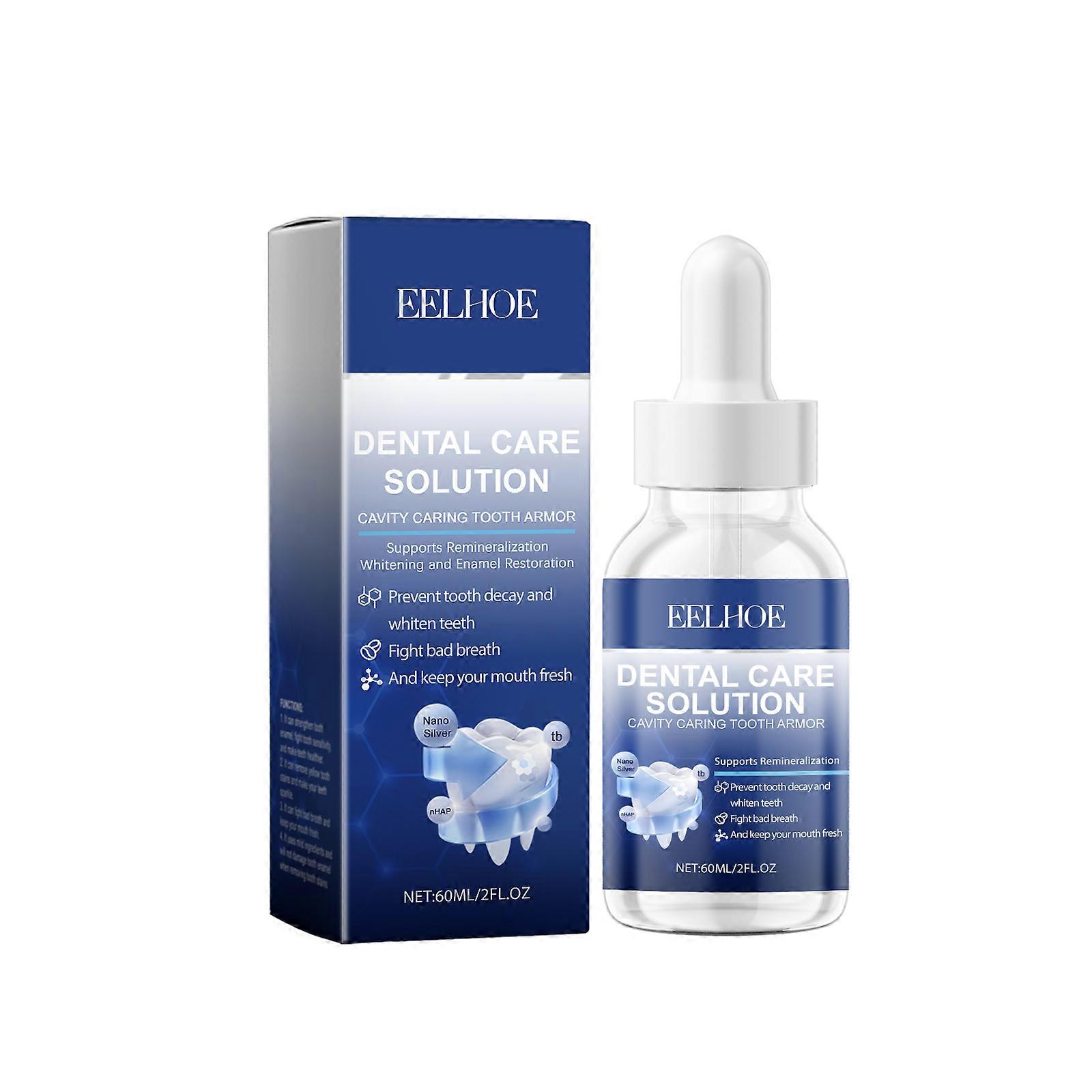 EELHOE Tooth Repair Solution Daily Protects Tooth Enamel With Gentle Ingredients For Pamper And Shine Teeth Portable