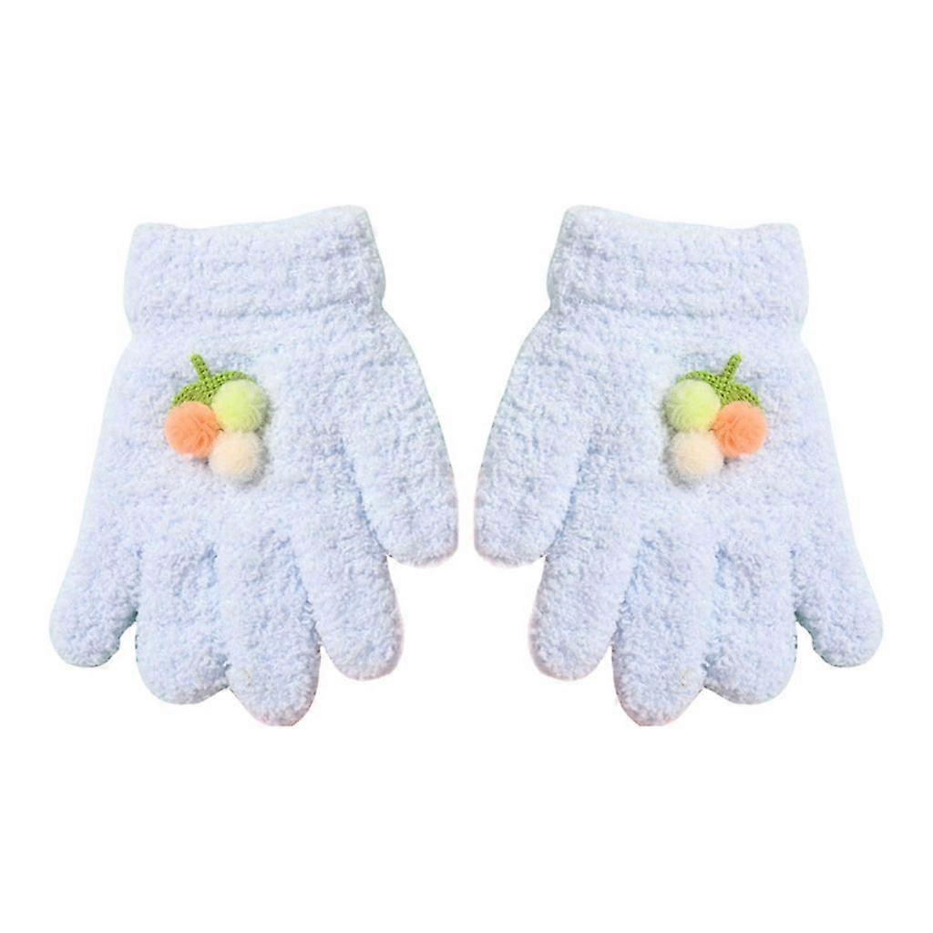 Thick Mitten Baby Mitten Full Finger Winter Gloves Crochet Knitted Gloves