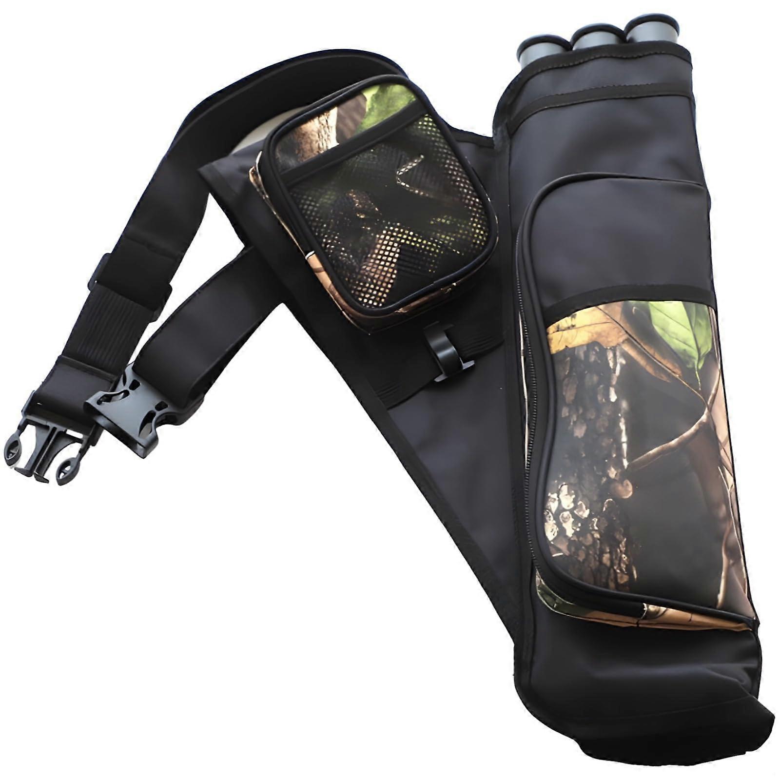 Nylon & Oxford Archery Quiver For Compound And Recurve Bows, 1216 Arrow Capacity, 3 Arrow Tubes, RightHanded