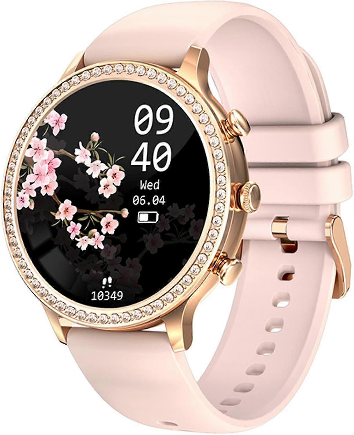 Women's Smartwatch IP68 Waterproof HR Monitoring BP Monitoring Physiological Period Monitoring Pink