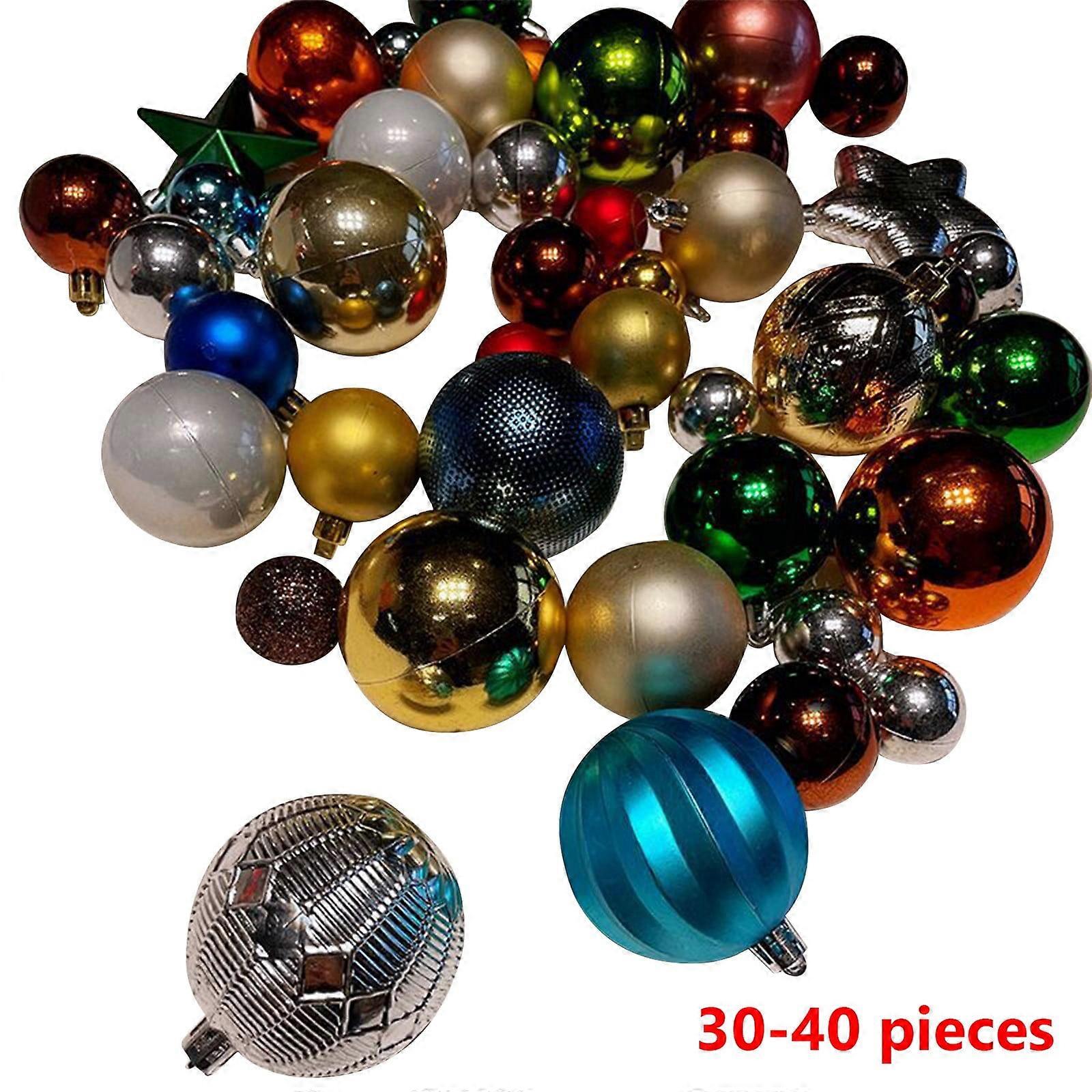 88pcs Christmas Ball Ornaments Set, Red & White, with Storage Box, Snowflake, Tree Decorations Indoor, compatible with Tarmeek