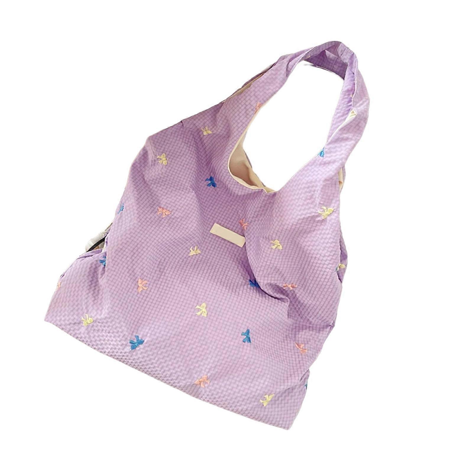 תיק כתף אופנתי לנשים תיק נסיעות תיק בית השחי קשתות מקסים תיק בית השחי בסגנון קוריאני תיקי בית ספר גדולים סגול