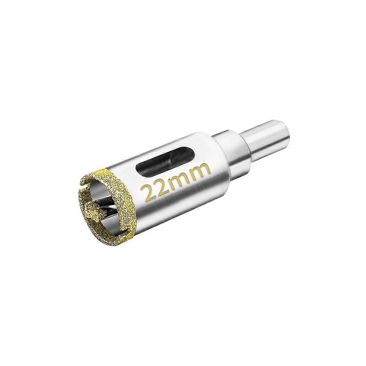 22mm Diamond Hole Saw with Centering Guide Drill Bit, Tile Hole Saw with Diamond Coating, Diamond Core Drill Bit for Glass, Tile, Ceramic, Marble