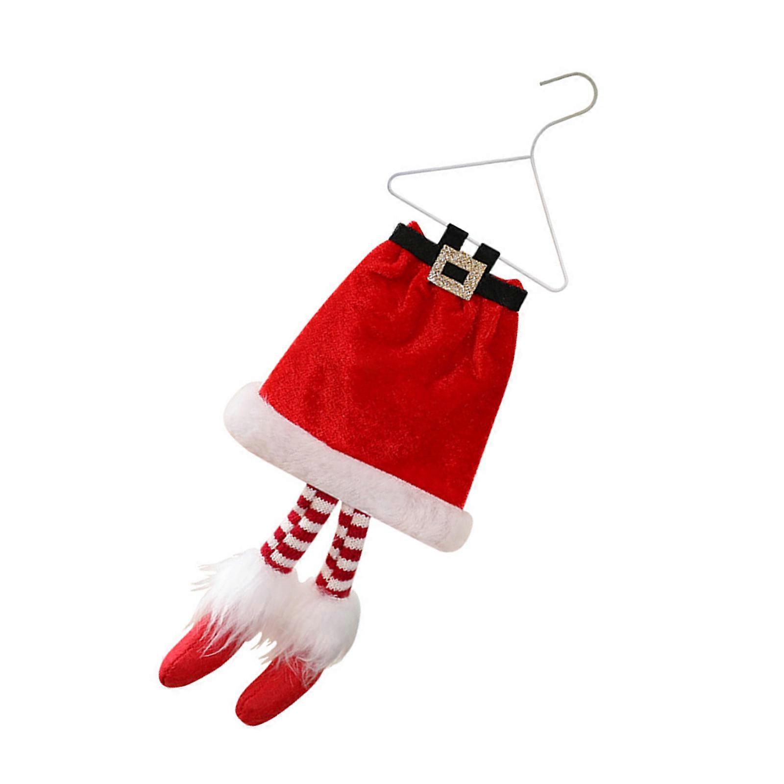 Celebratory Substitute Legs Cloth Suspended Accent Safe Children Friendly Decoration For Tree Handle Wrap Display  Red