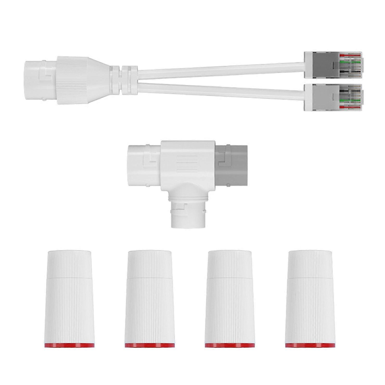 Networks Splitter ABS Construction Waterproof Technology Simultaneous Double Device Connectivityd Plastic Texture Multicolor