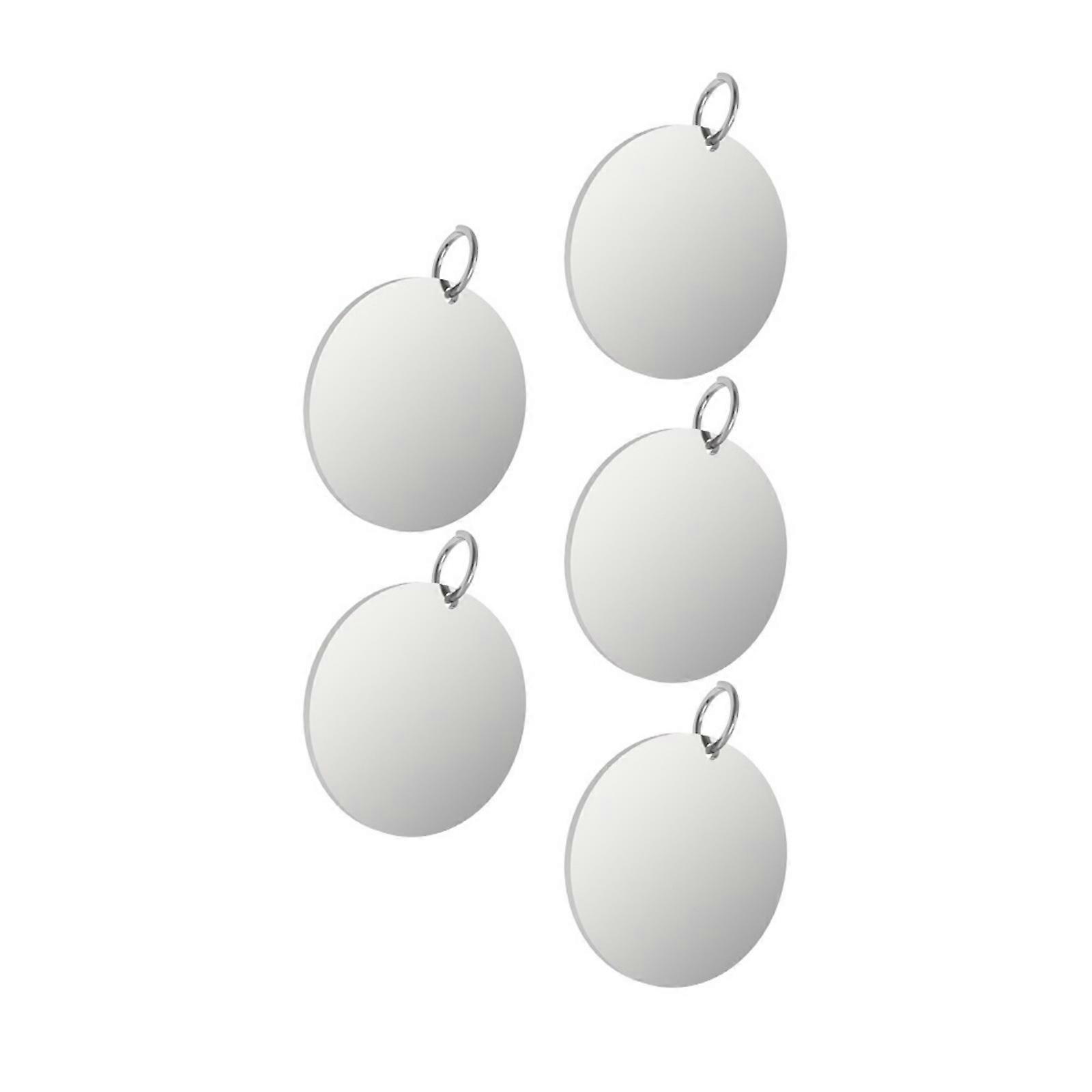 20mm/30mm Stainless Steel Engraveds Disc Hangtags Heat Resistant Surfaces For Medicals Jewelry And Advertising Gift  20mm