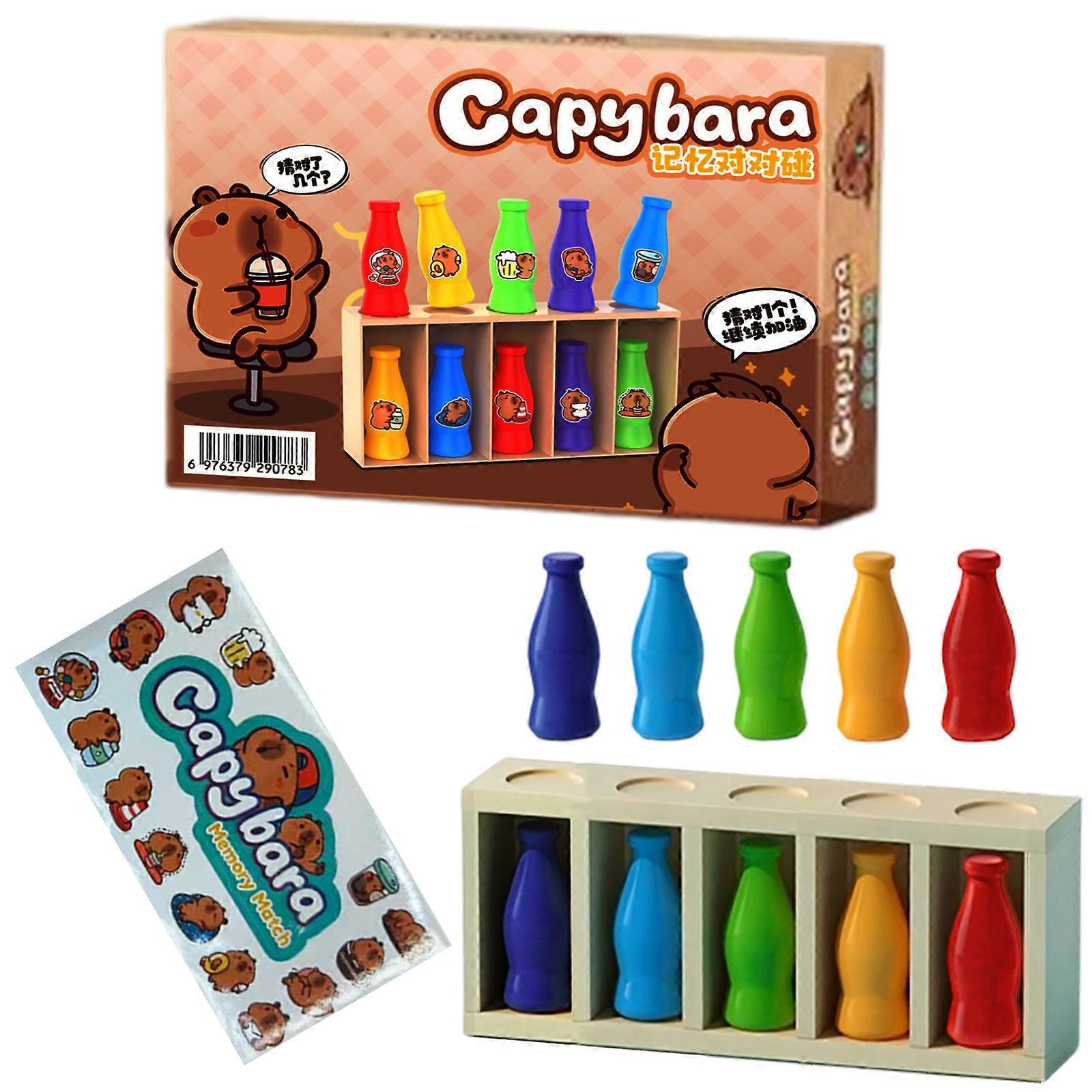 Strategy Building Bottle Pairing Game For Various Ages Durability Compacts Storage Solution Bright Visuals Multicolor