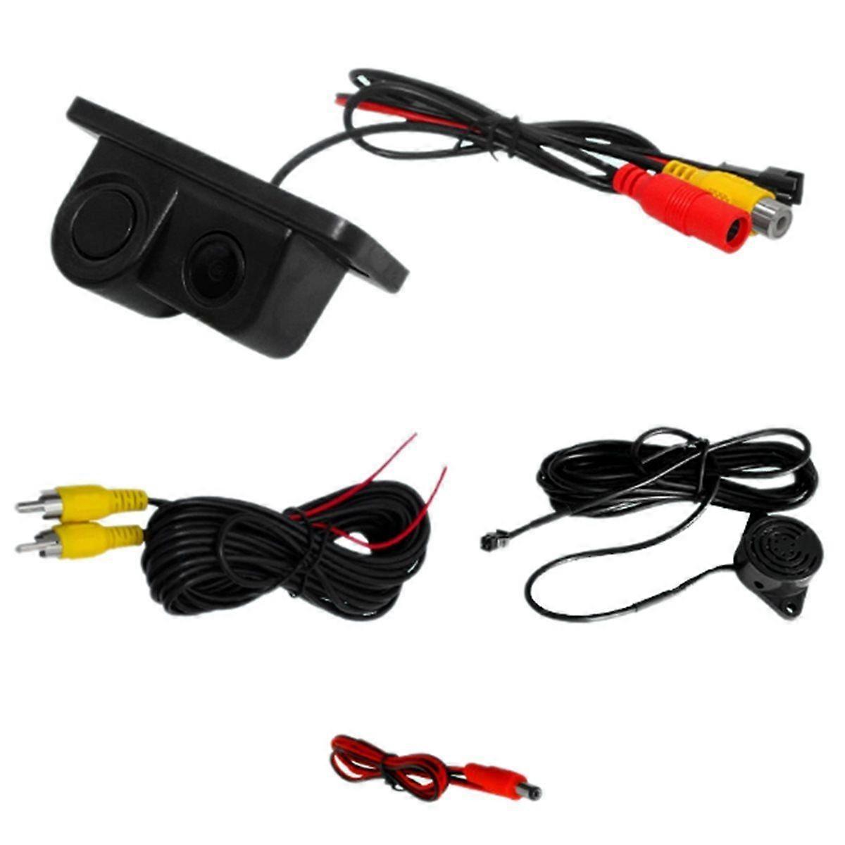 Car Reverse Backup Kit with LED Sound Alarm and 170 CCD Camera Rearview Parking Camera