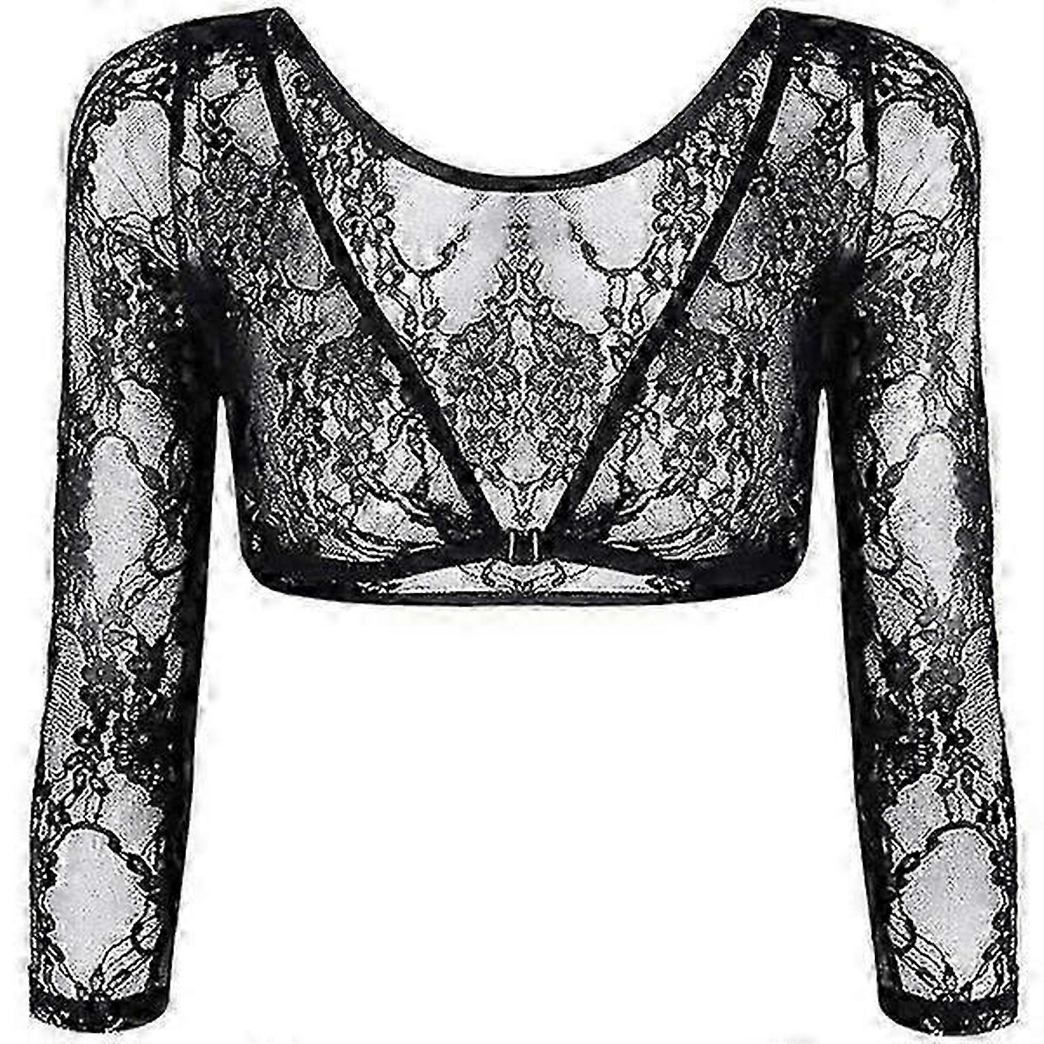 Ärmar Blommig spets Solsjalärmar