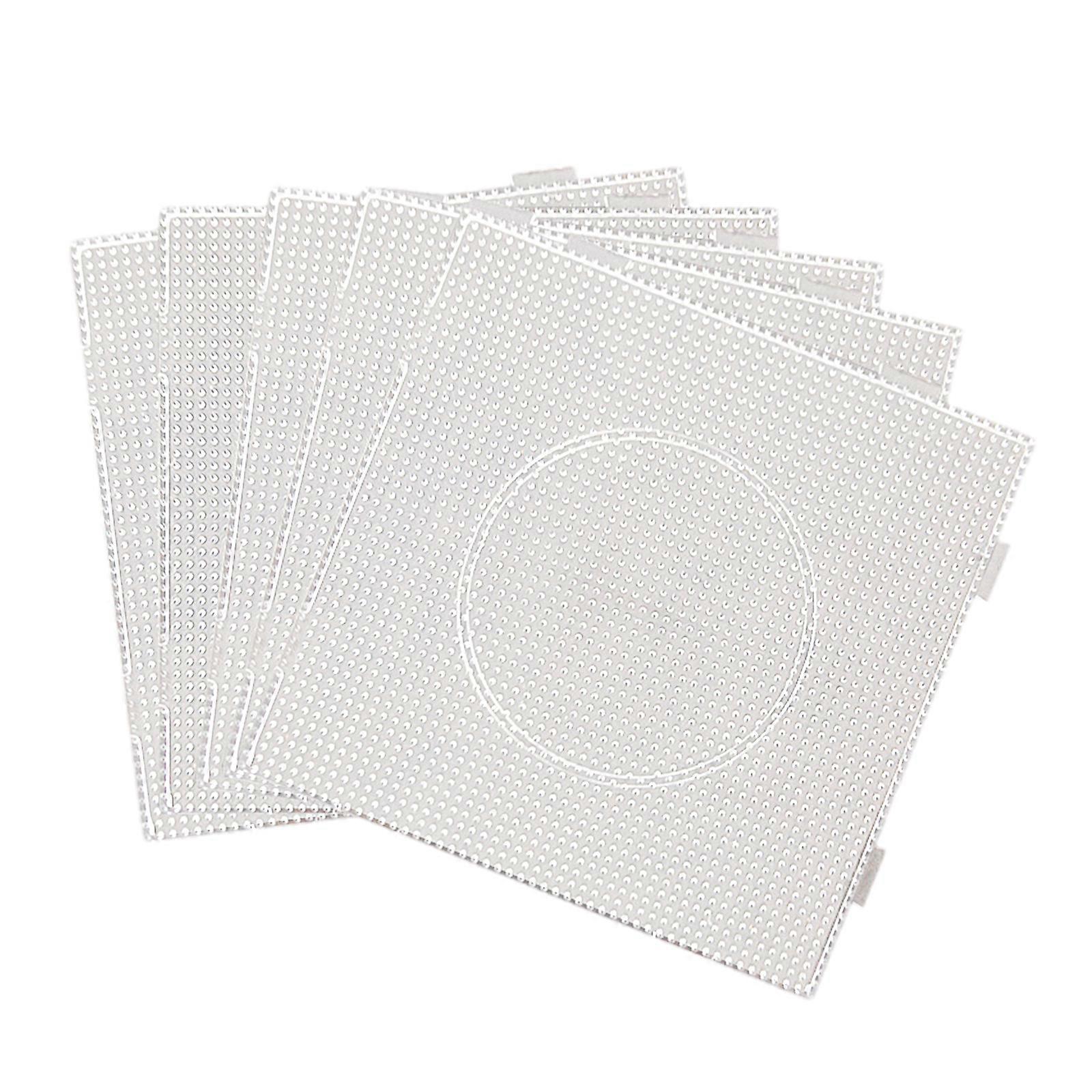 5Pcs Educational Plastic Beading Puzzle Board 14x14cm Clear Plastic Pegboard For Art Craft Project And Hands On Learning Multicolor