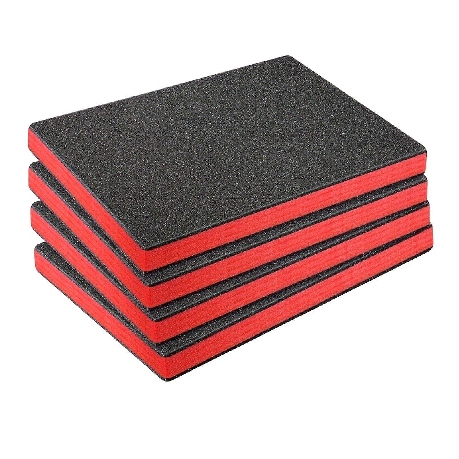 Interlocking Foam Inserts for Tool Storage Case 4Pack EPE Materials Foam Padding Water Resistant Design for Storage  40x33x2.5cm