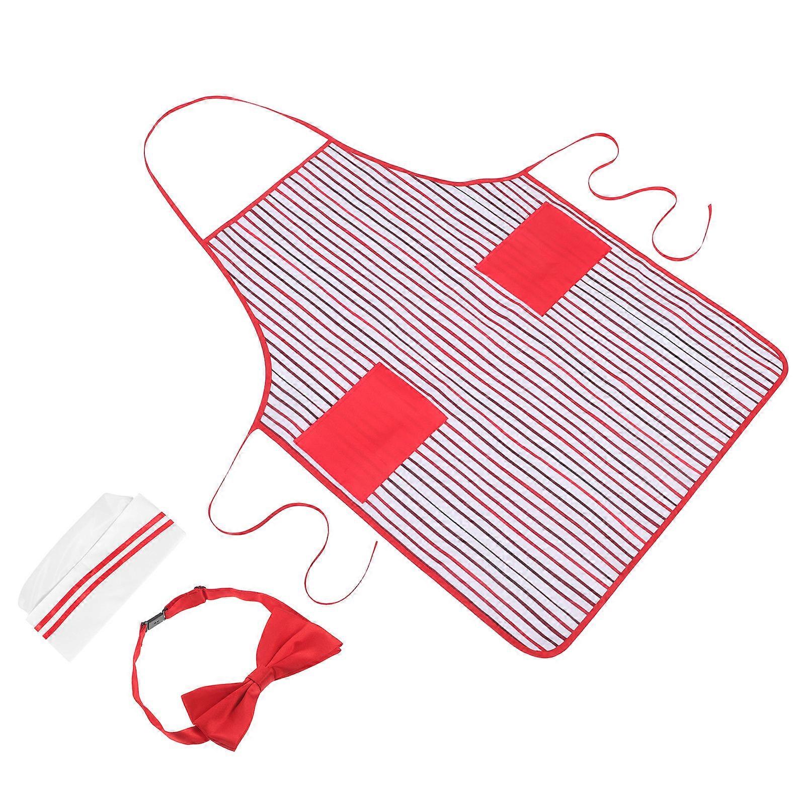 Cooking Apron And Chef Hat Set For Festive Celebrations Designed For Role Play With Comfortable Material And Fun Style 1 Set