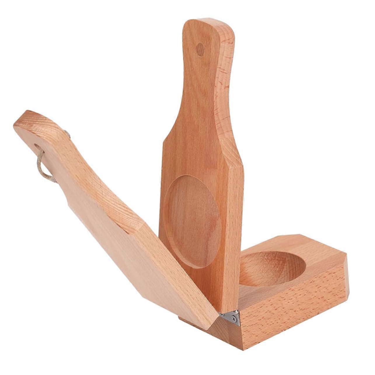 Foldable Plantain Smasher Press with Ergonomic Handle for Tostones Potatoes Easy Storage Kitchen Tool