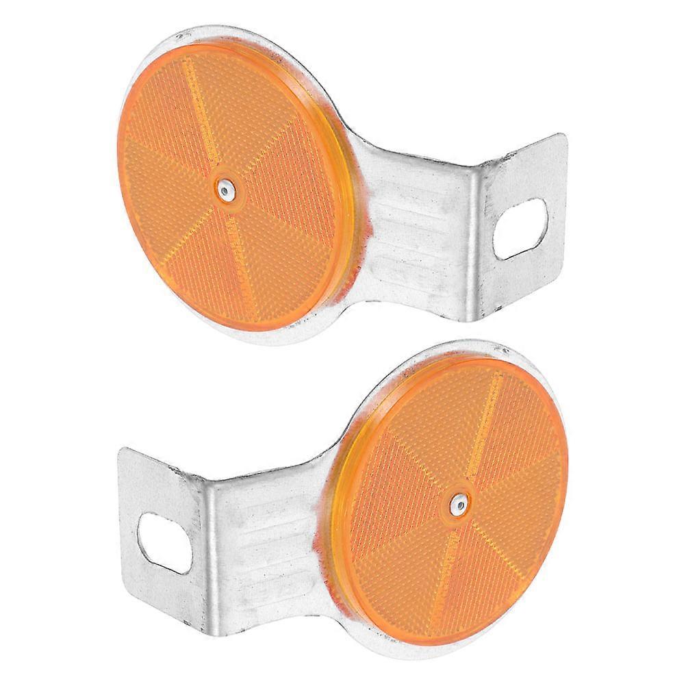 Reflective Road Markers for Driveway Safety ABS Plastic 2Pcs Durable Set
