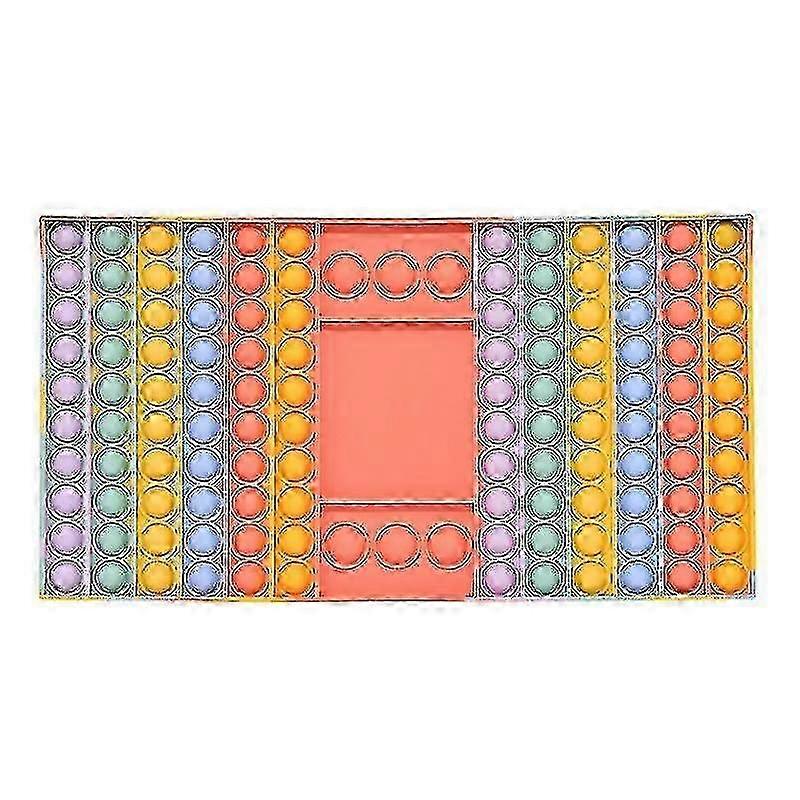 Silicone Push Pop Fidget Toy Large Game Board With Dice For Kids