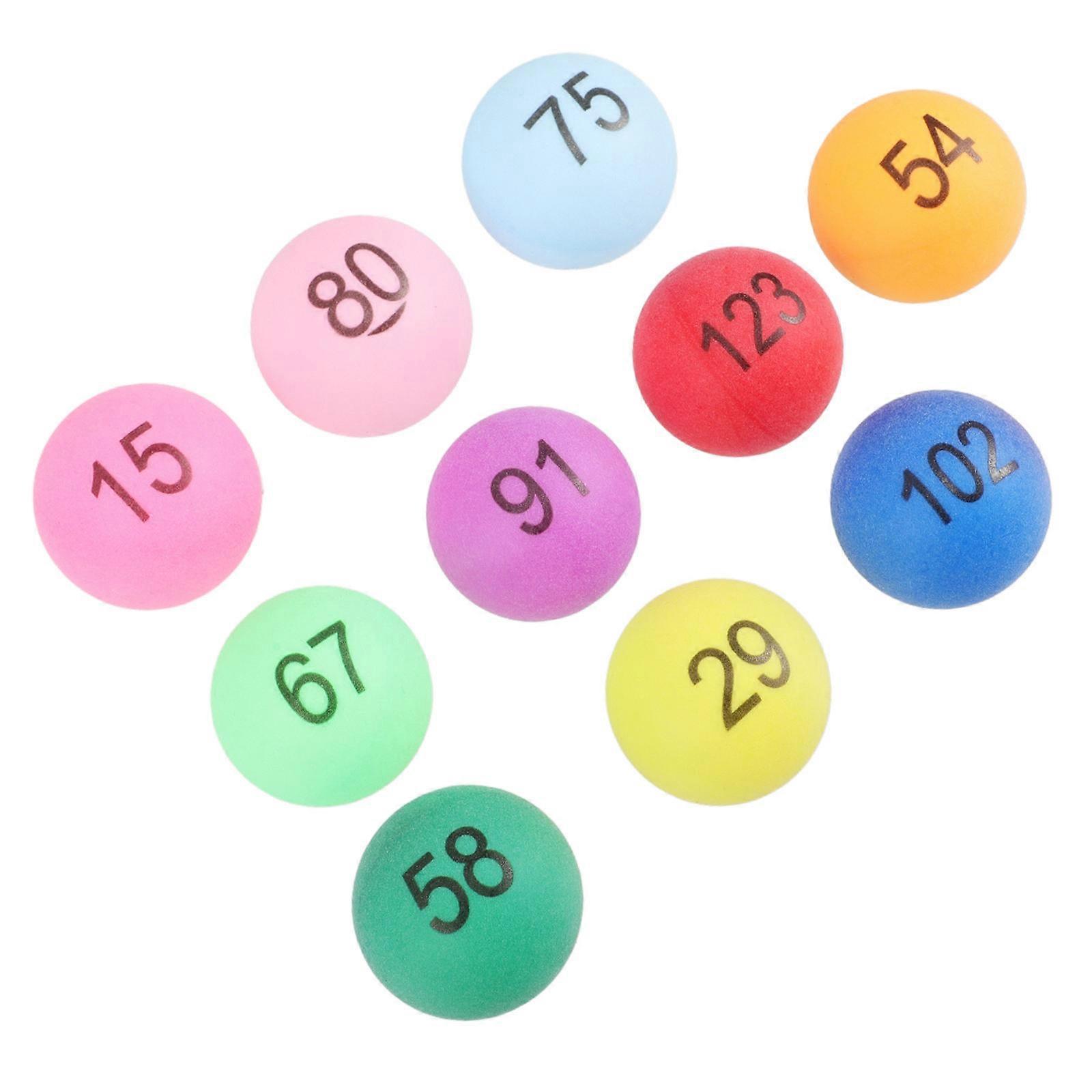 150pcs Lottery Balls Assorted Color PP Number Balls for Game Party Decoration (Number 1-150)