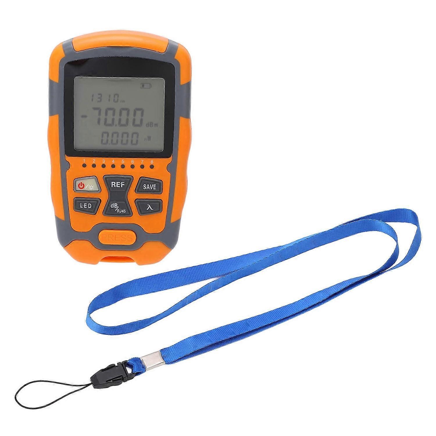 Mini Optical Power Meter Portable Optical Fiber Cable Tester Multimeter with LED Light