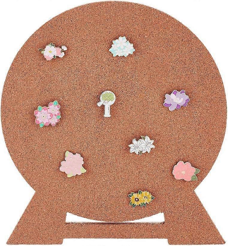 Pin Board Ferris Wheel Cork Board Bulletin Display Board Cork Badge Display Camel Wall Mounted Cork Board for Brooch Pin Storage Home Office School We