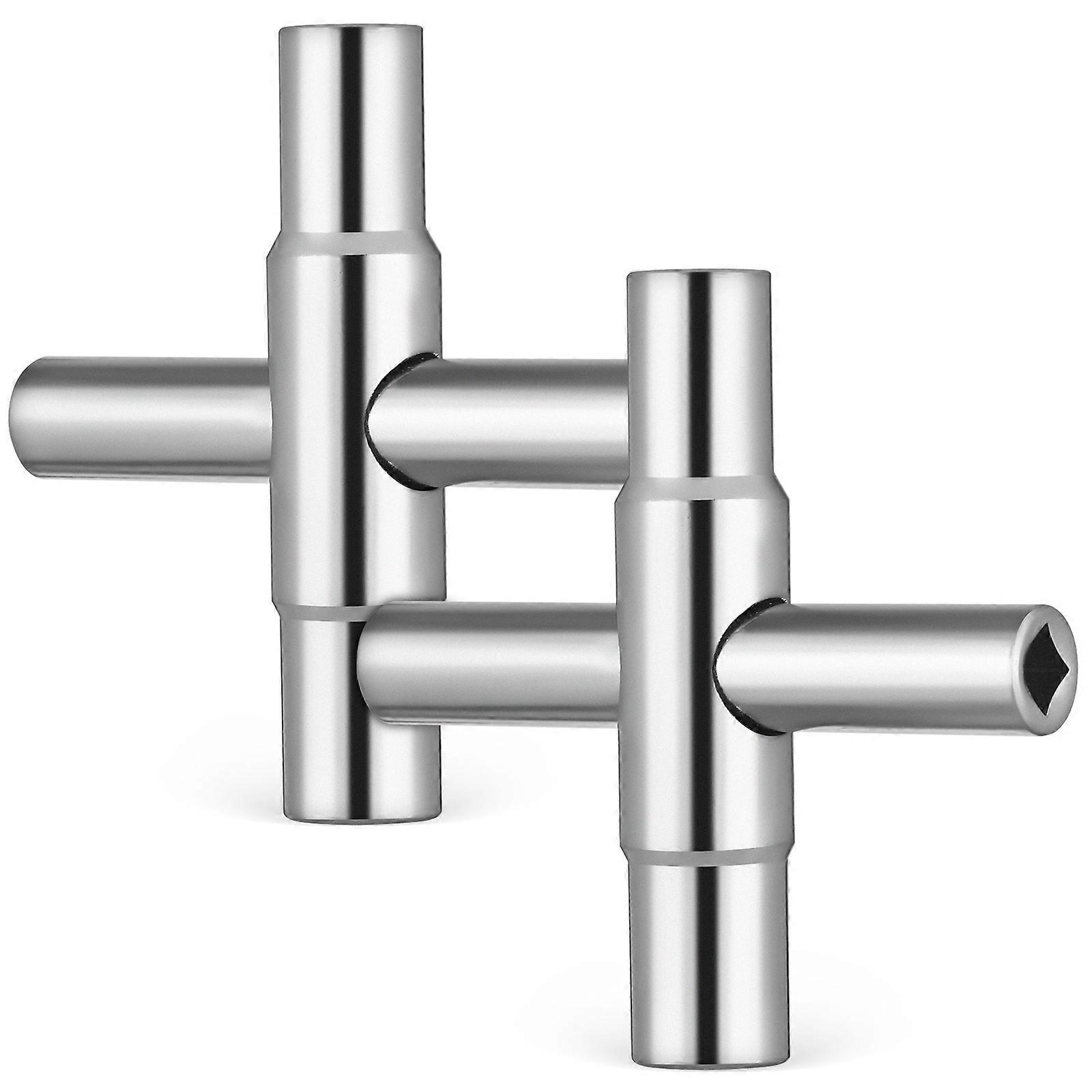 Utility Sillcock Key Set 2Pcs Water Shut Off Tool For Plumbers Robust Design With Flexible Performance